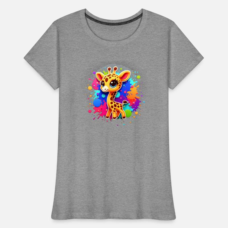 Giraffe Joy - Rainbow Splatter Delight