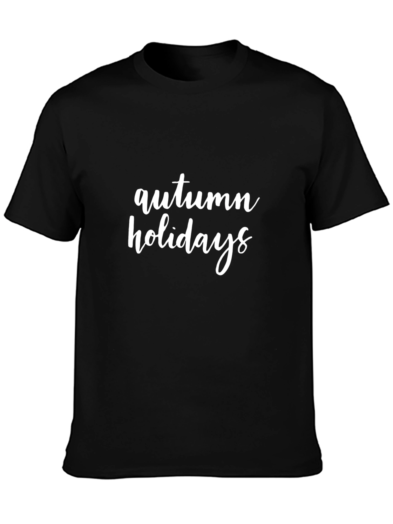 Autumn Holidays Black T-Shirt