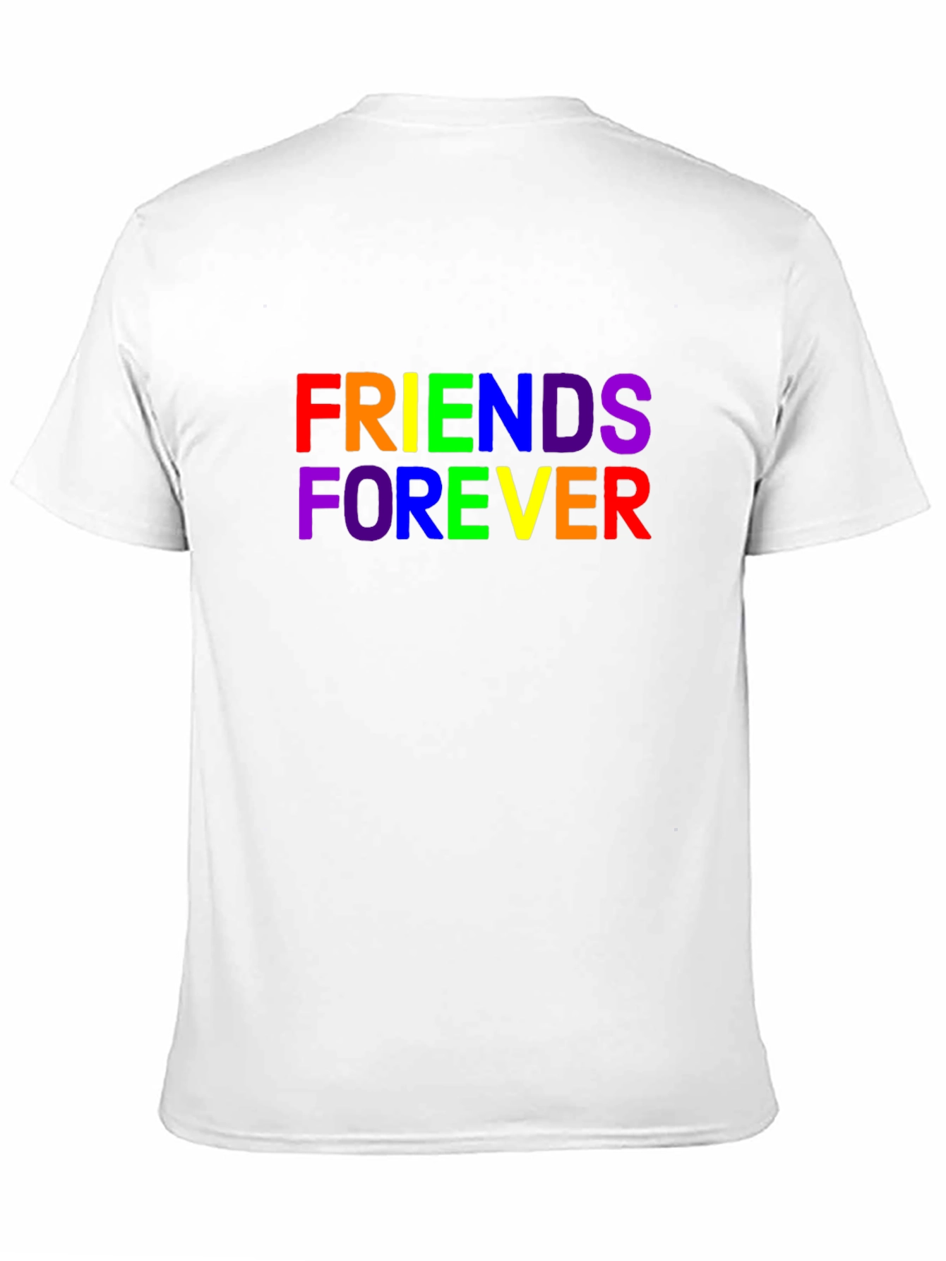 Friends Forever Rainbow Graphic T-Shirt