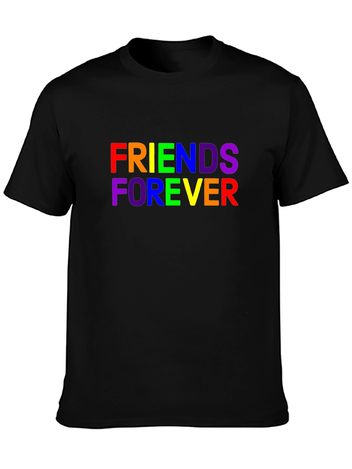 Friends Forever Rainbow Graphic T-Shirt
