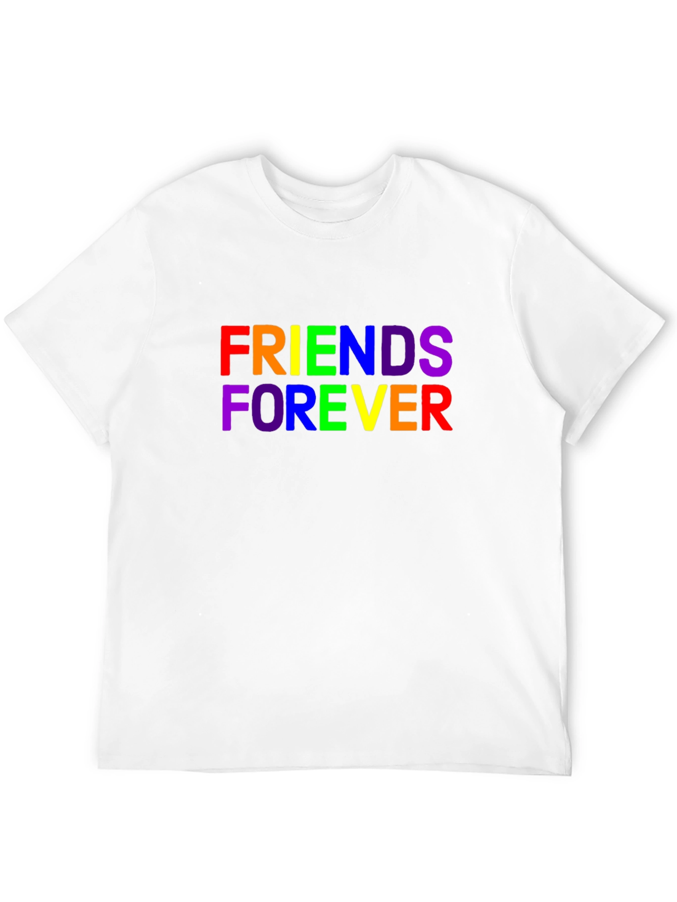 Friends Forever Rainbow Graphic T-Shirt