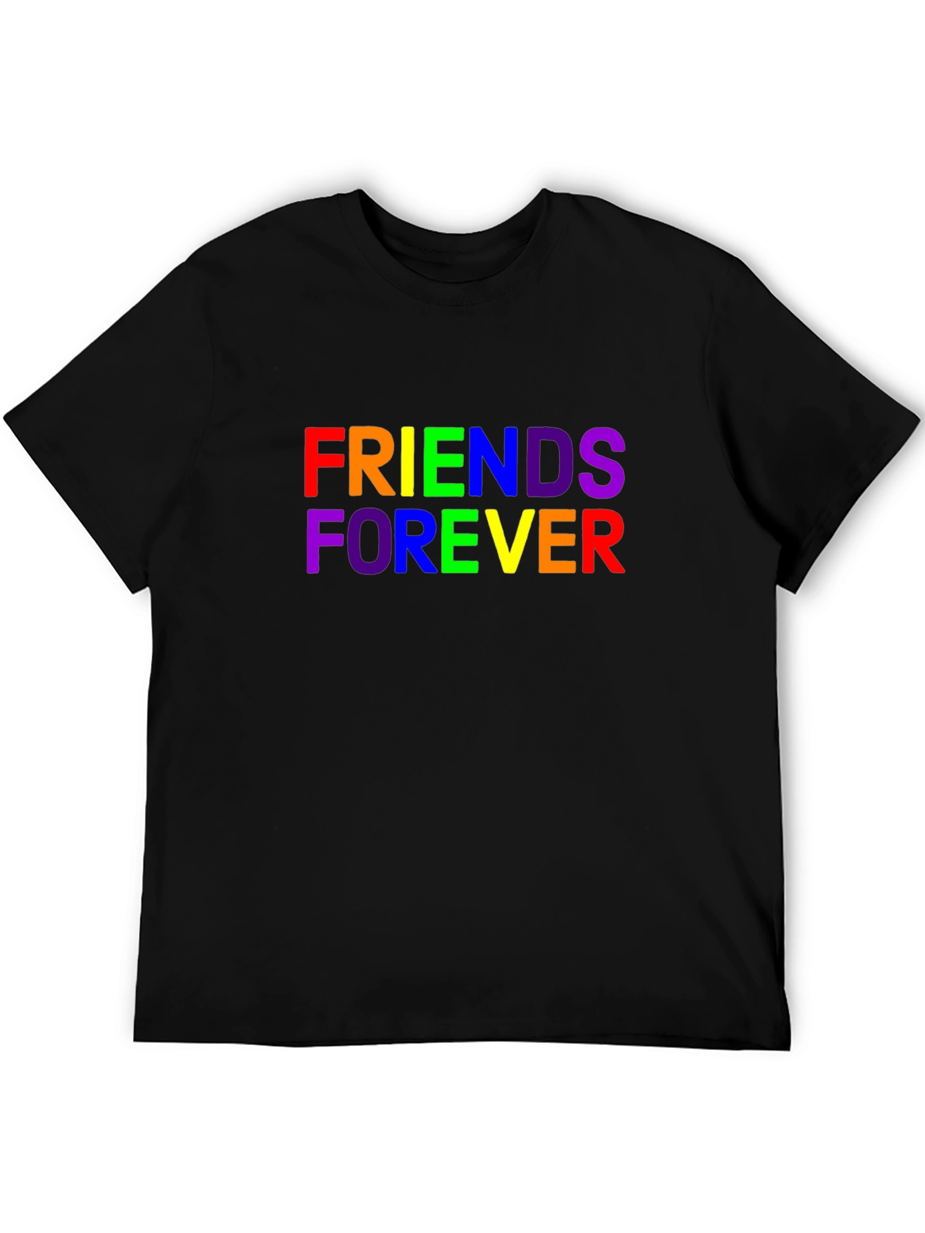 Friends Forever Rainbow Graphic T-Shirt