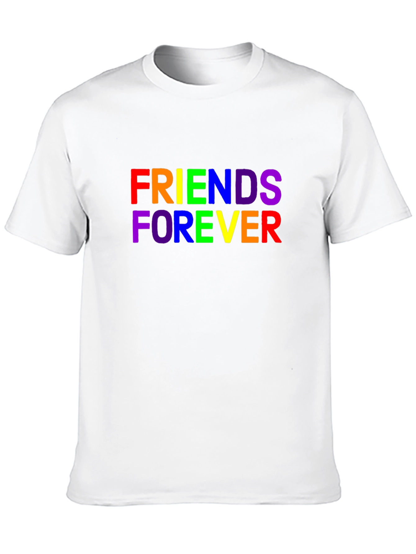 Friends Forever Rainbow Graphic T-Shirt