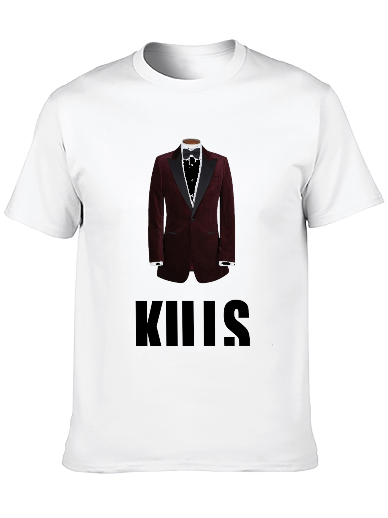 Mens Kills Tuxedo Graphic T-Shirt - Black