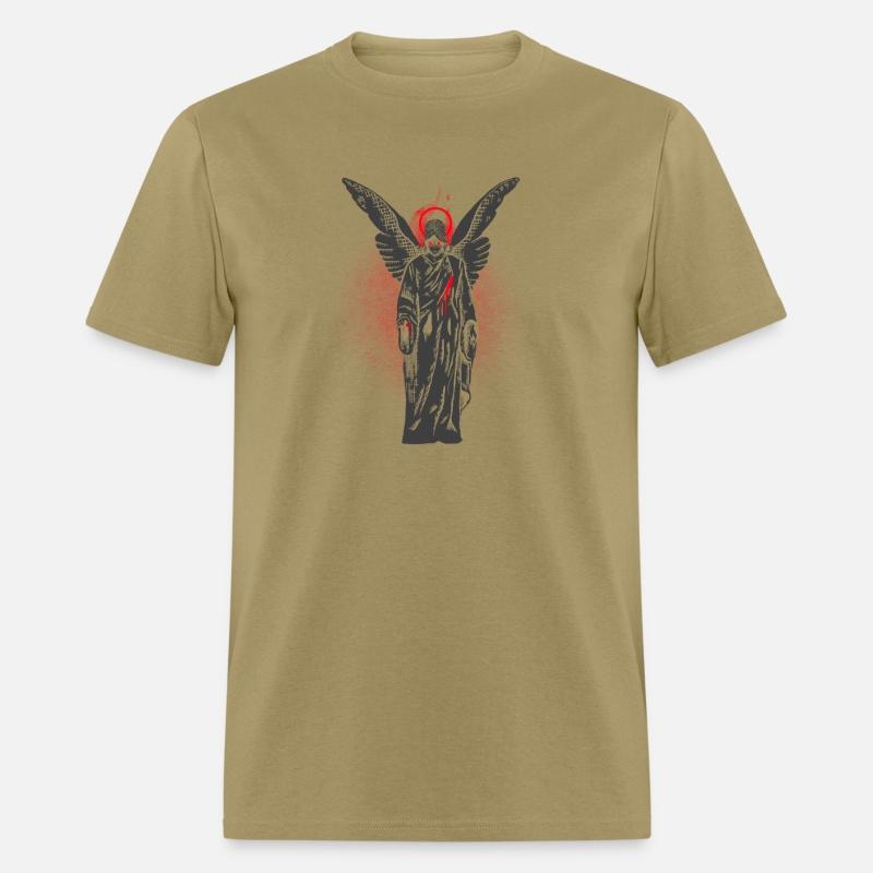 Gothic Angel Wings Tee, Unisex Cotton T-Shirt