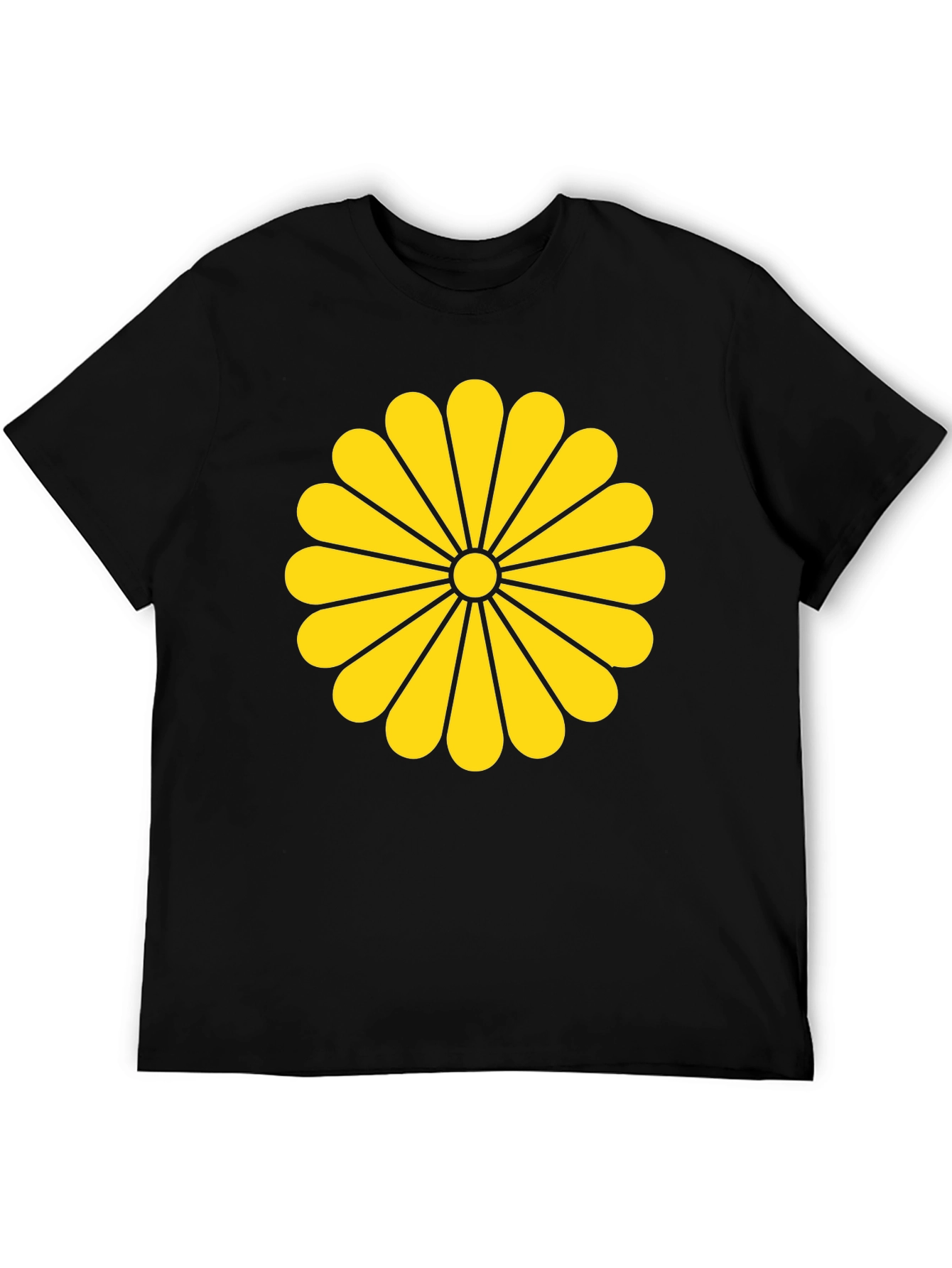 Imperial Seal of Japan Graphic T-Shirt - Black