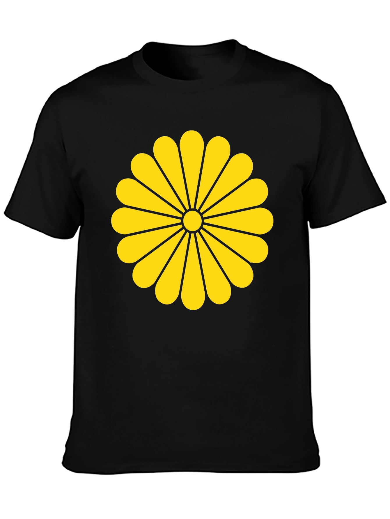 Imperial Seal of Japan Graphic T-Shirt - Black