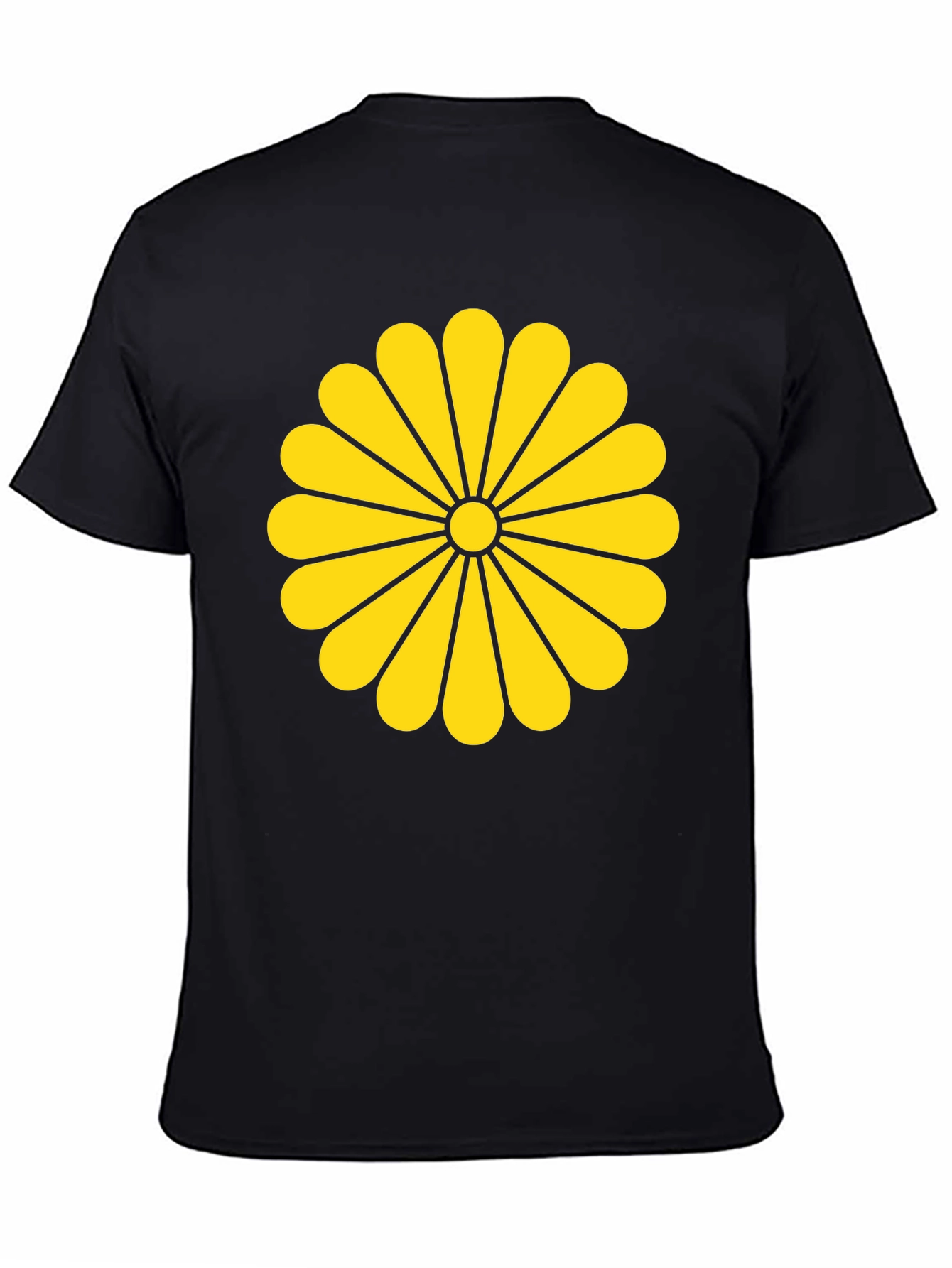 Imperial Seal of Japan Graphic T-Shirt - Black