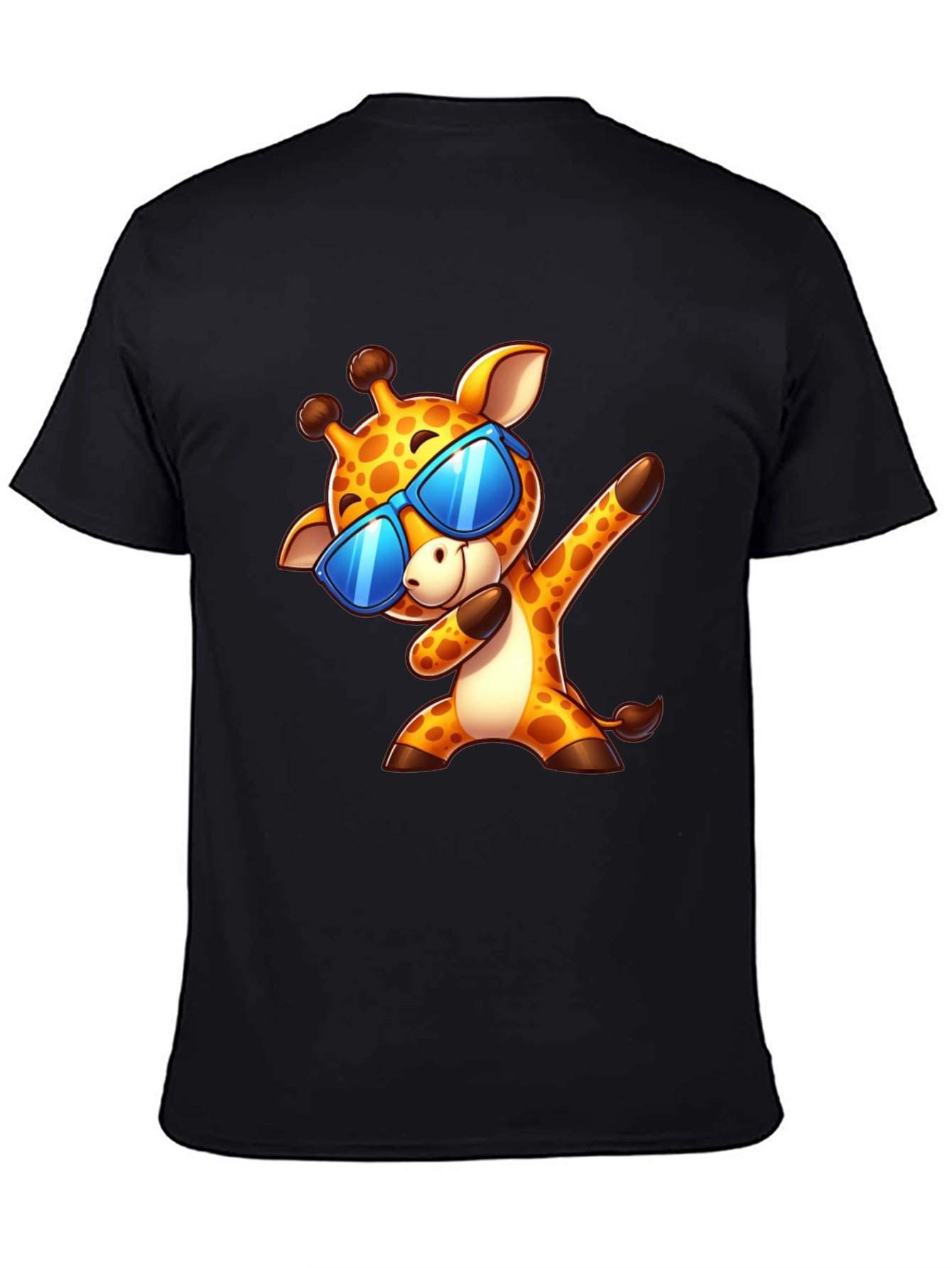 Dabbing Giraffe Graphic Tee - Cool Cartoon T-Shirt