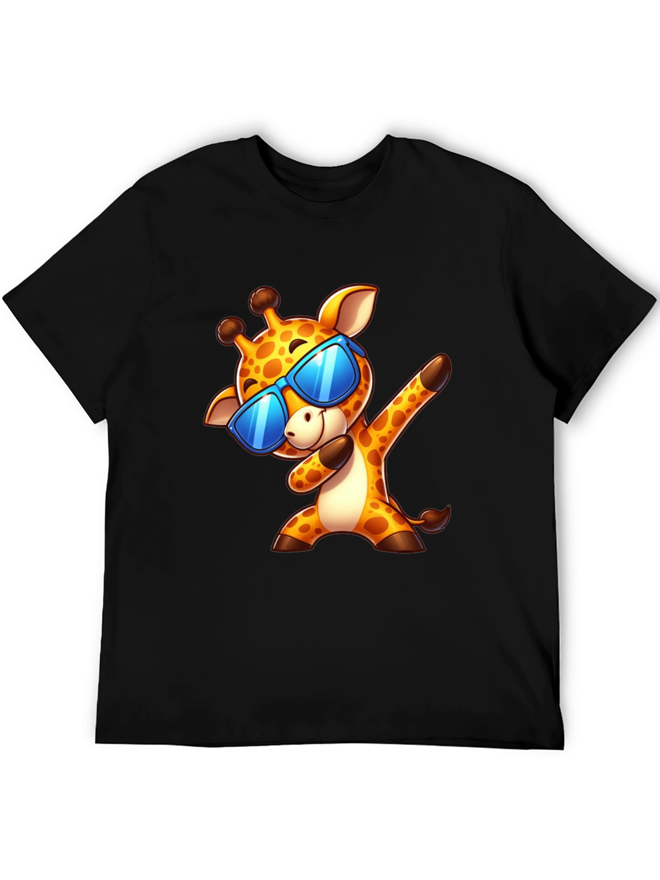 Dabbing Giraffe Graphic Tee - Cool Cartoon T-Shirt