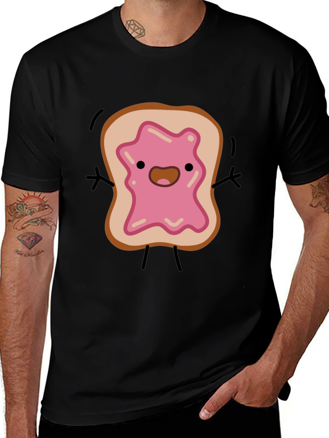 Cartoon Toast Graphic Tee