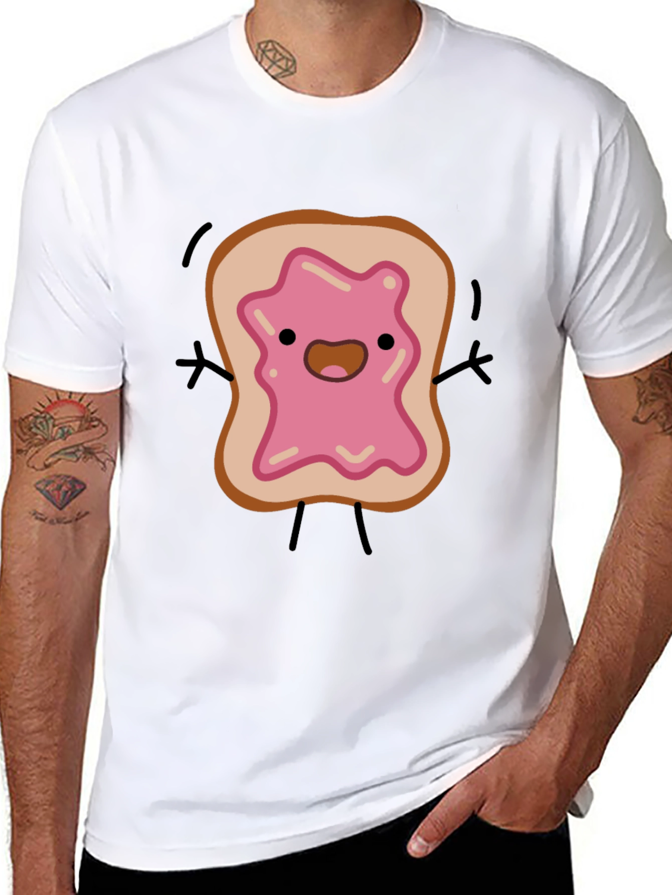Cartoon Toast Graphic Tee