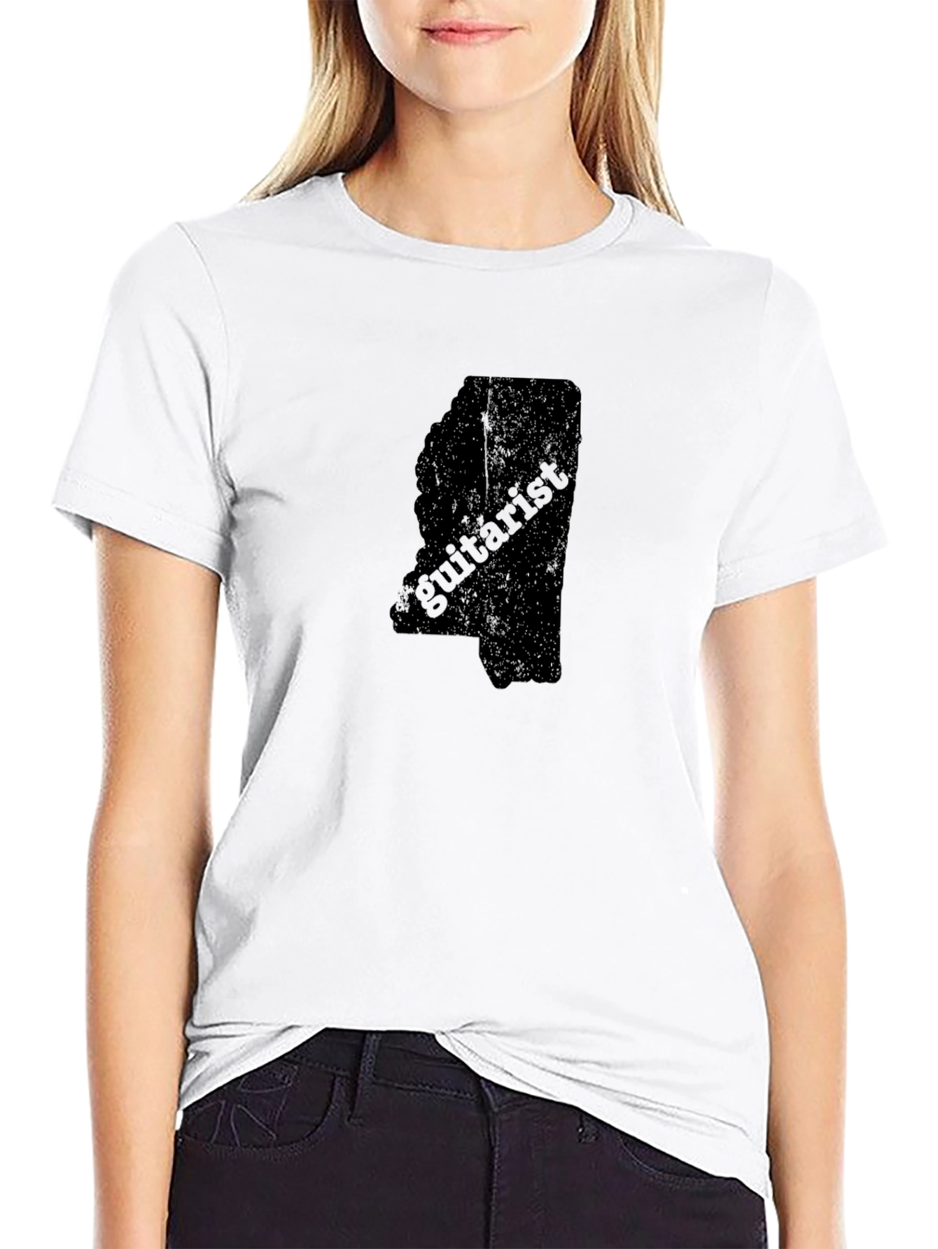 Mississippi Guitarist Black T-Shirt