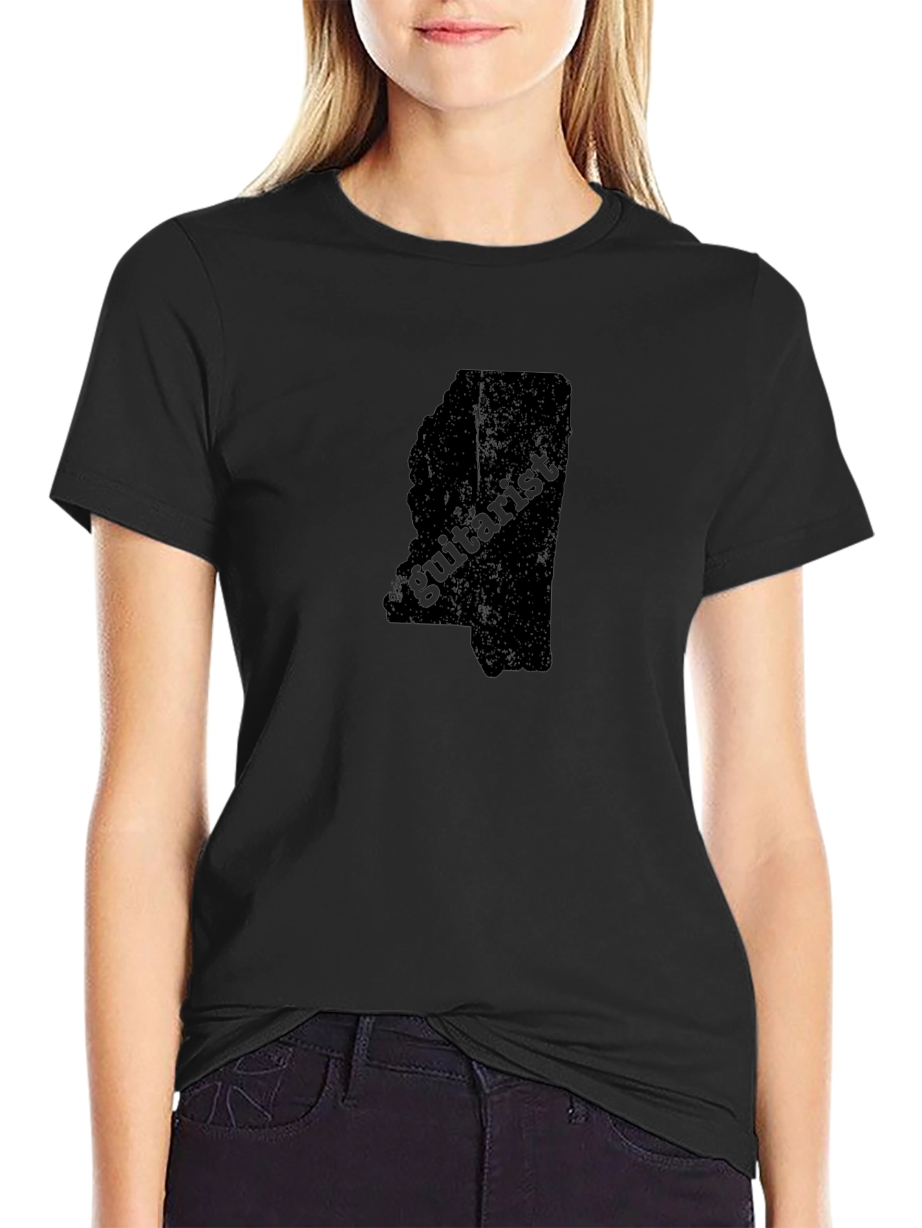 Mississippi Guitarist Black T-Shirt