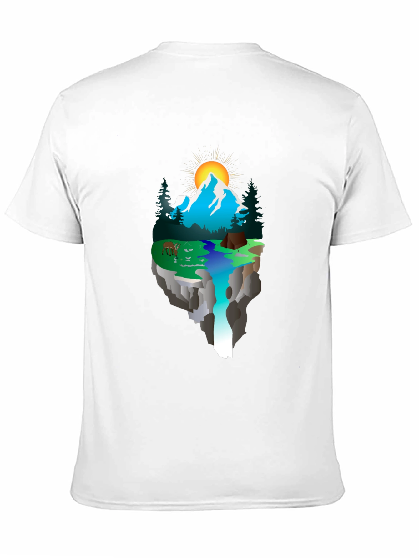 Nature Scene Graphic T-Shirt - Adventure Awaits!