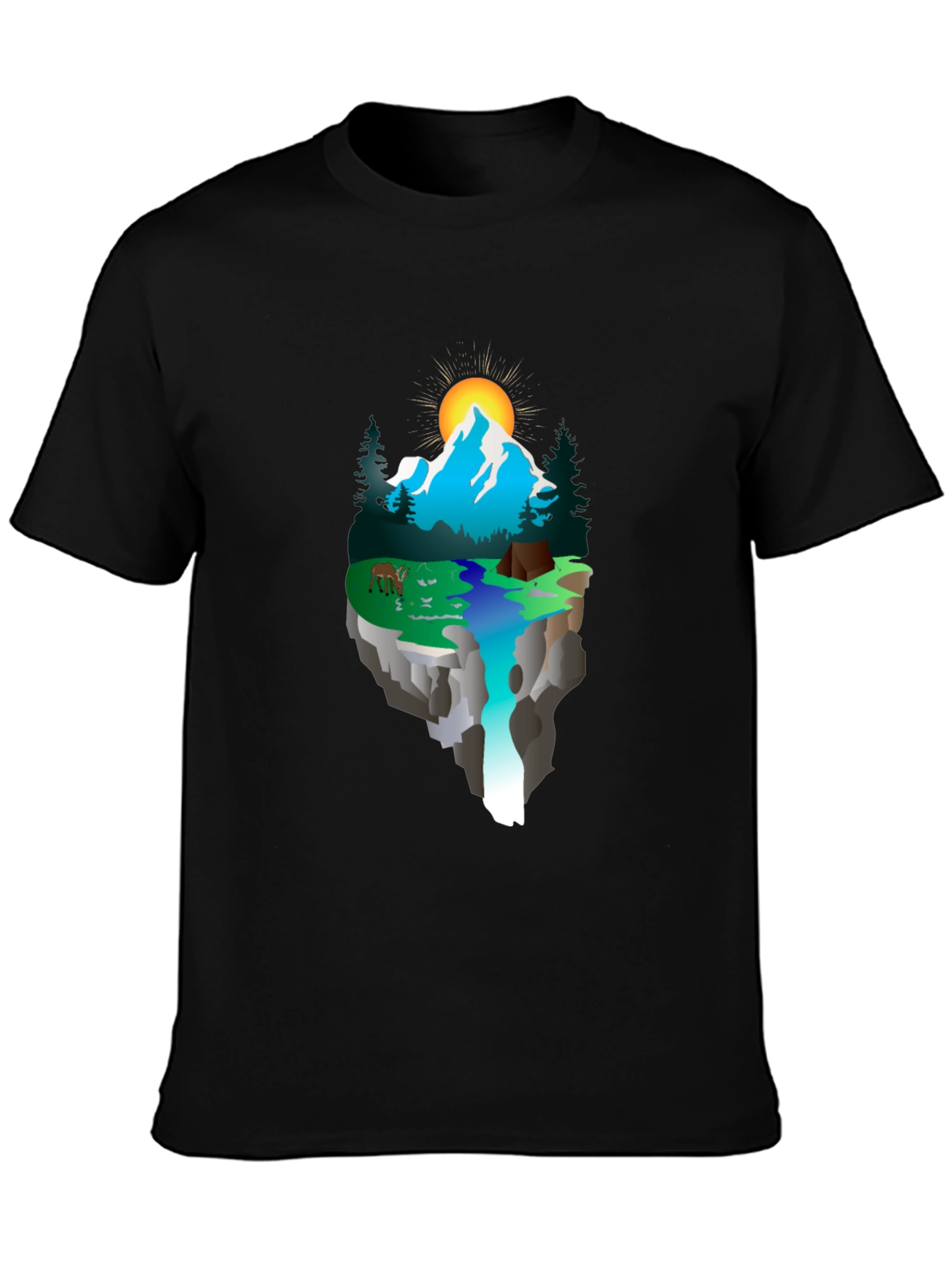 Nature Scene Graphic T-Shirt - Adventure Awaits!