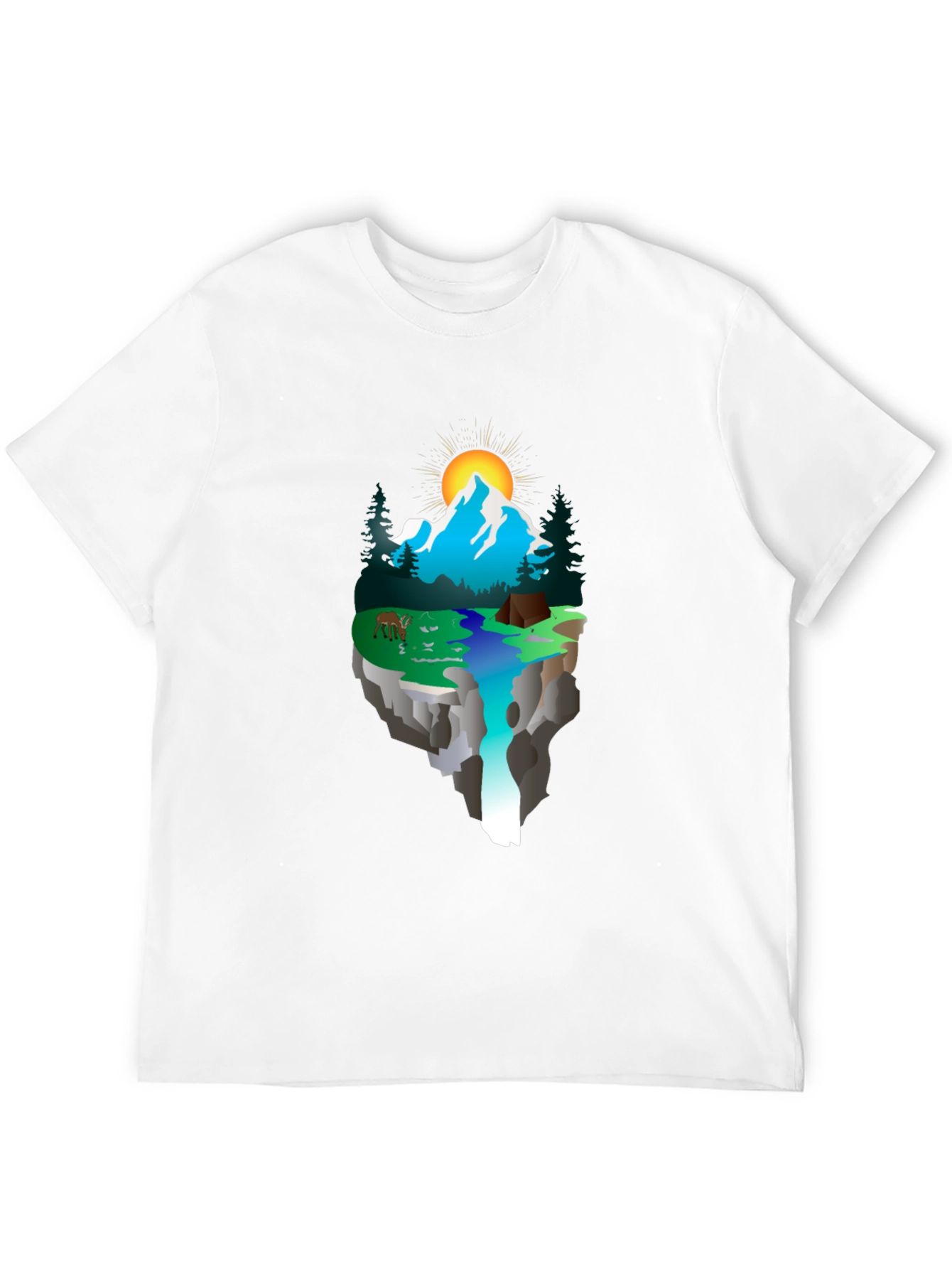 Nature Scene Graphic T-Shirt - Adventure Awaits!
