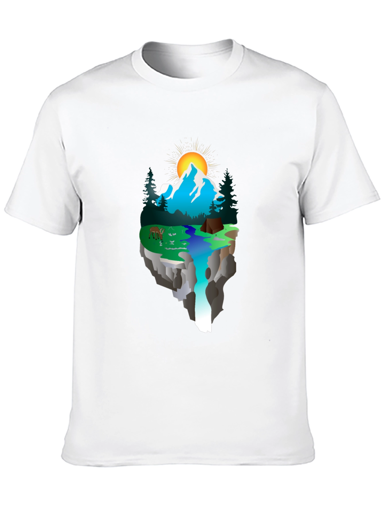 Nature Scene Graphic T-Shirt - Adventure Awaits!