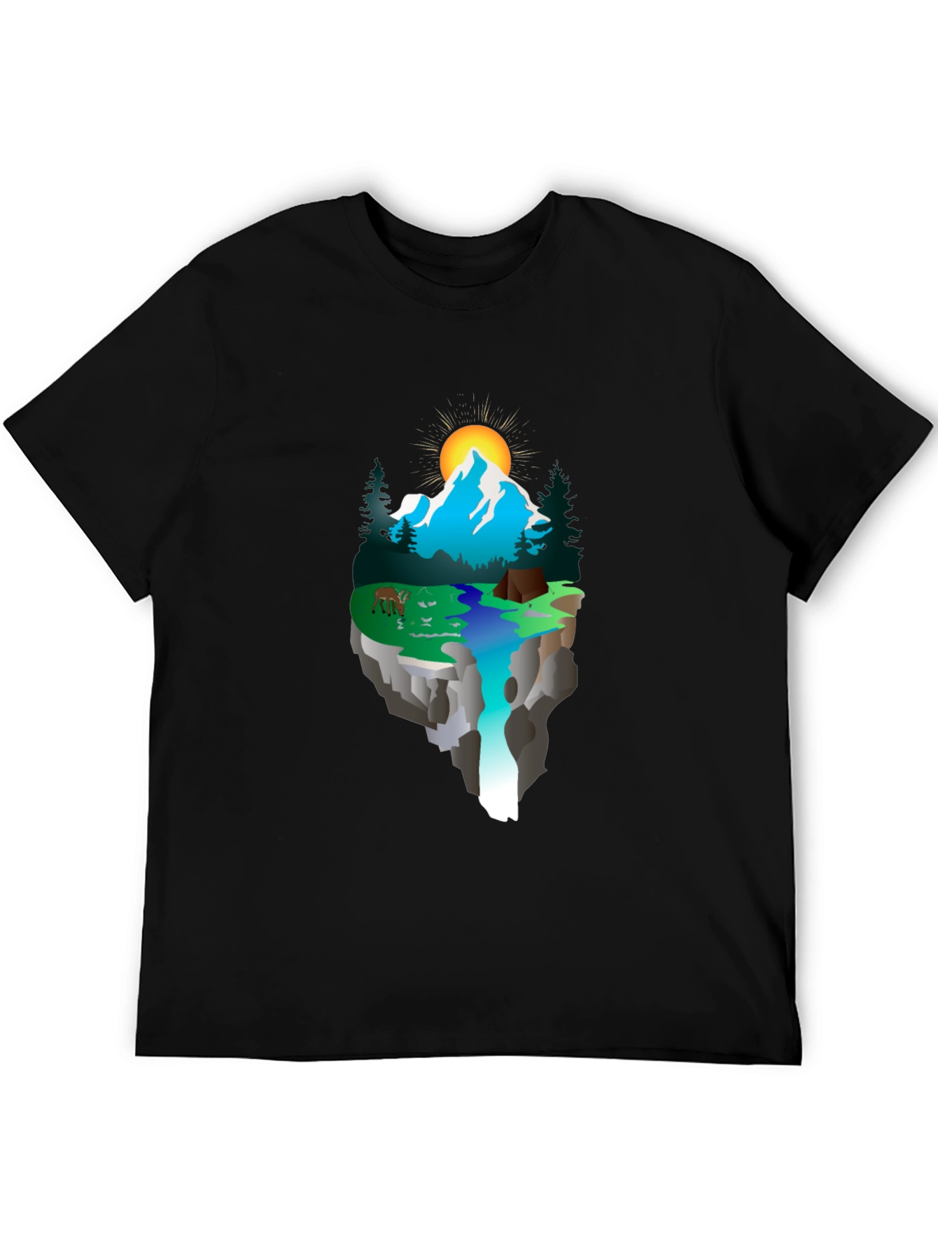 Nature Scene Graphic T-Shirt - Adventure Awaits!