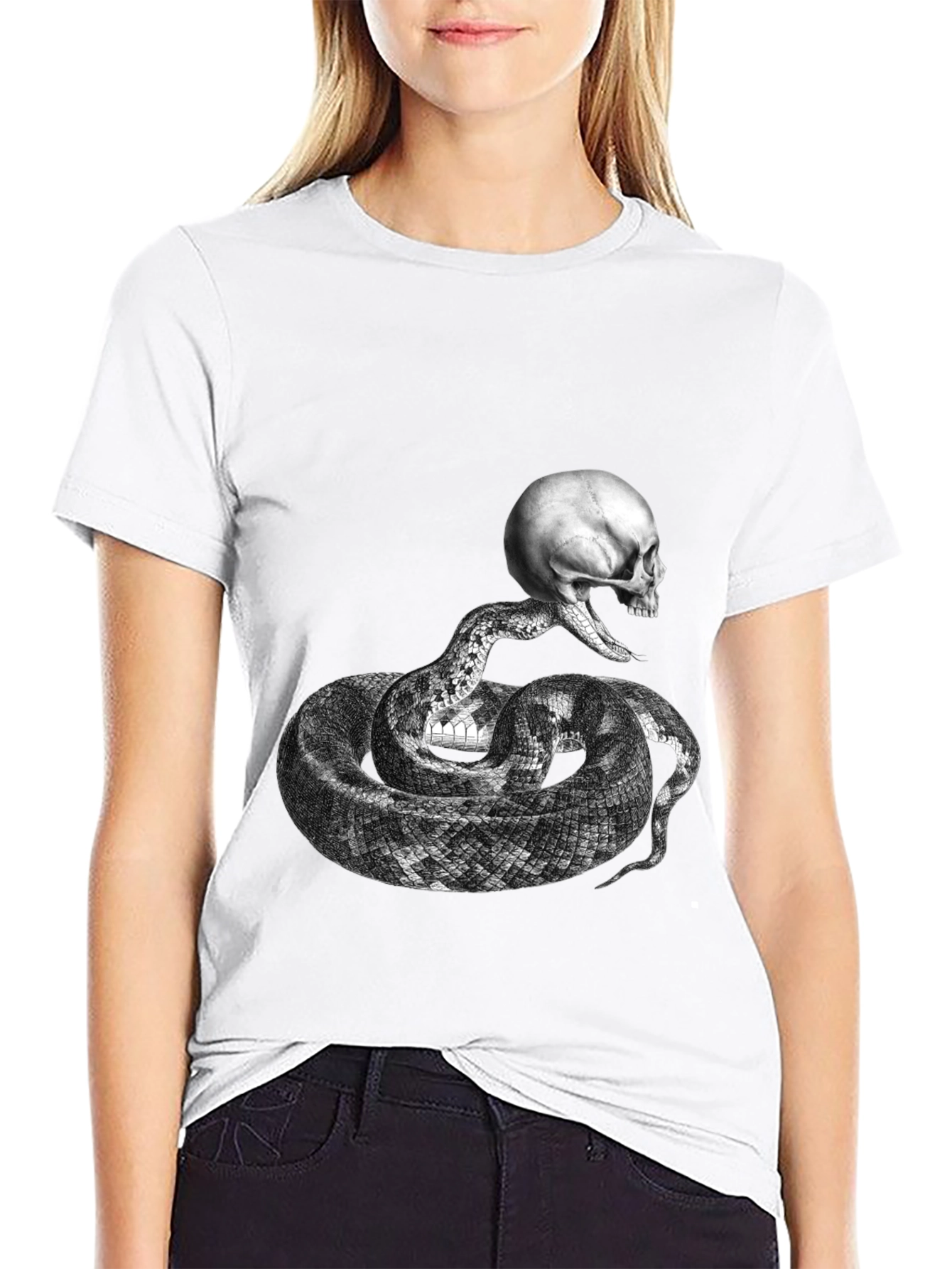 Skull and Snake Graphic Tee