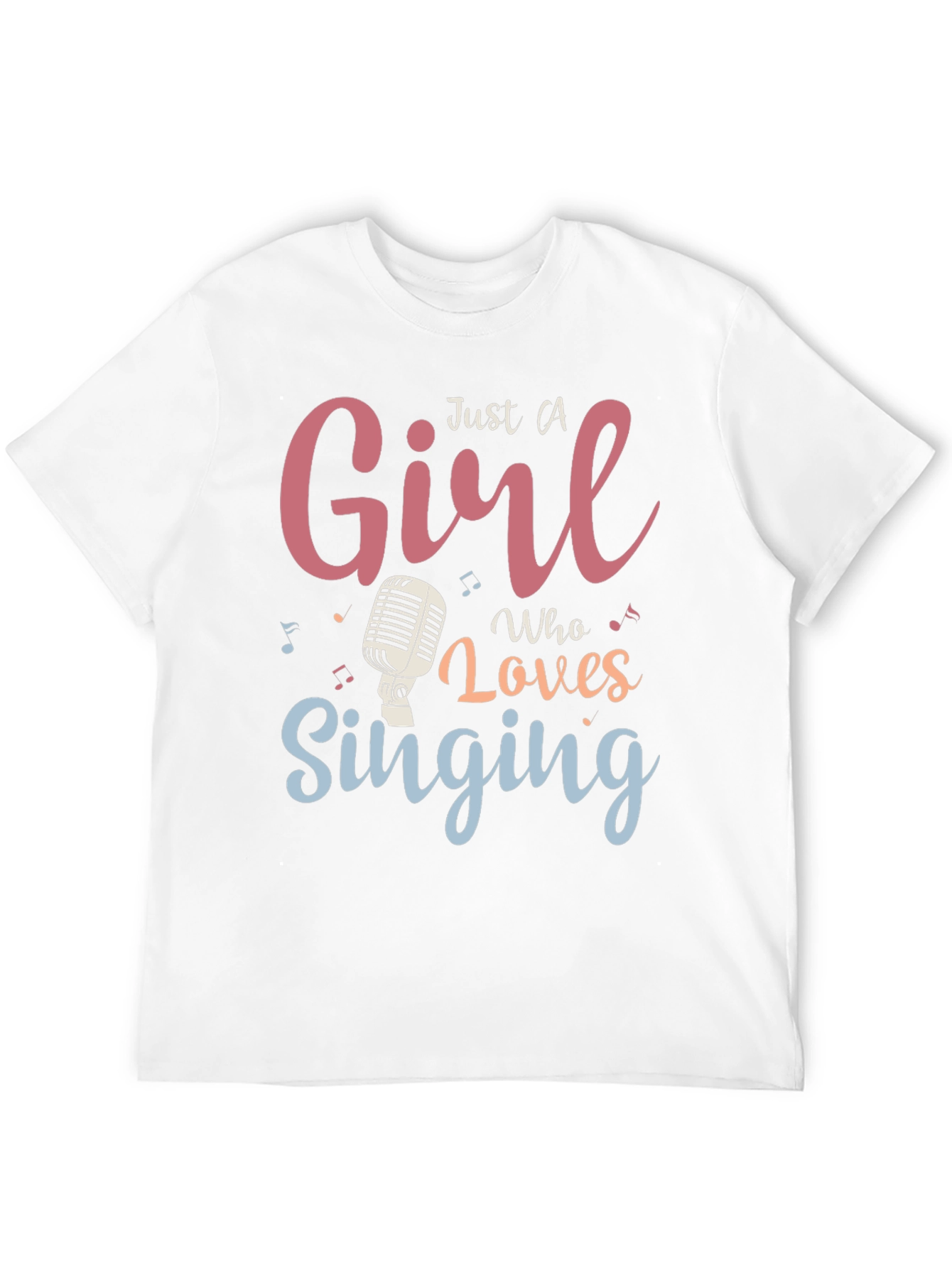 Girl Who Loves Singing T-Shirt