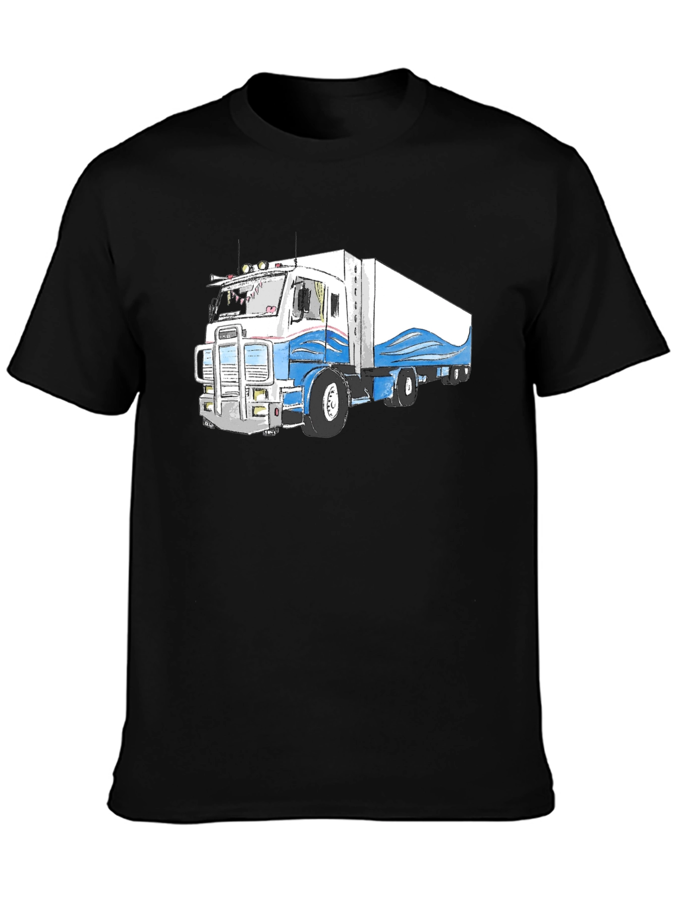 Truck Graphic Tee - Cool Semi Truck Design