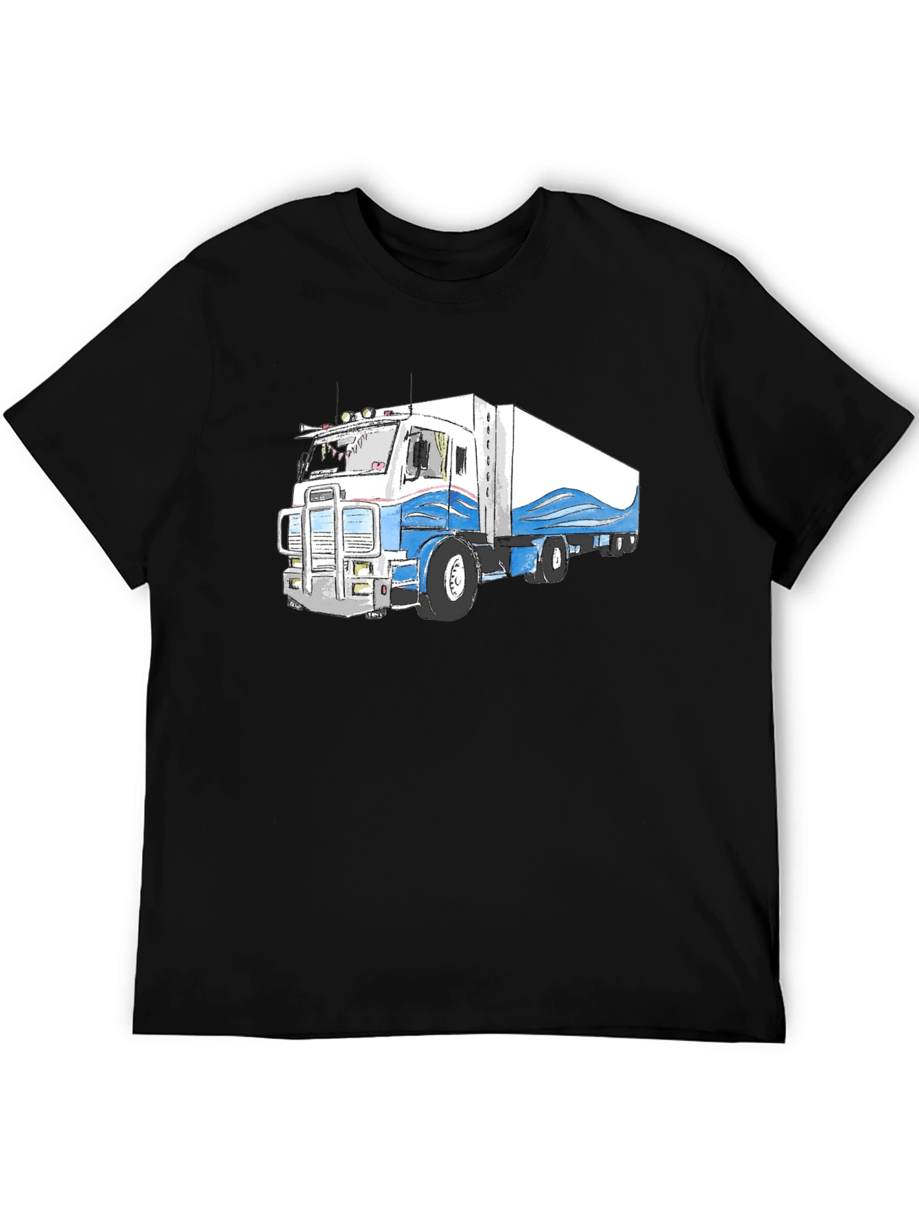 Truck Graphic Tee - Cool Semi Truck Design