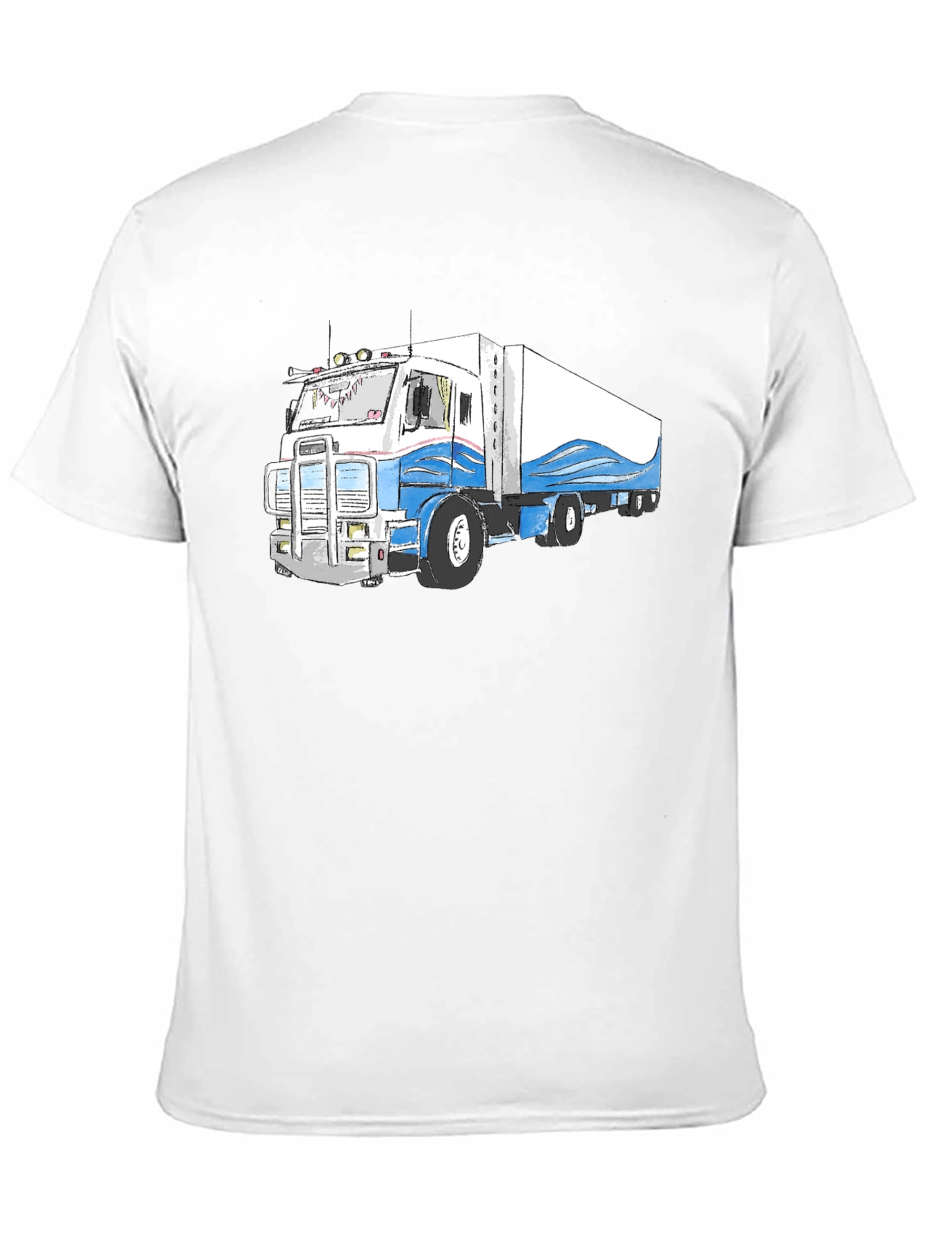 Truck Graphic Tee - Cool Semi Truck Design