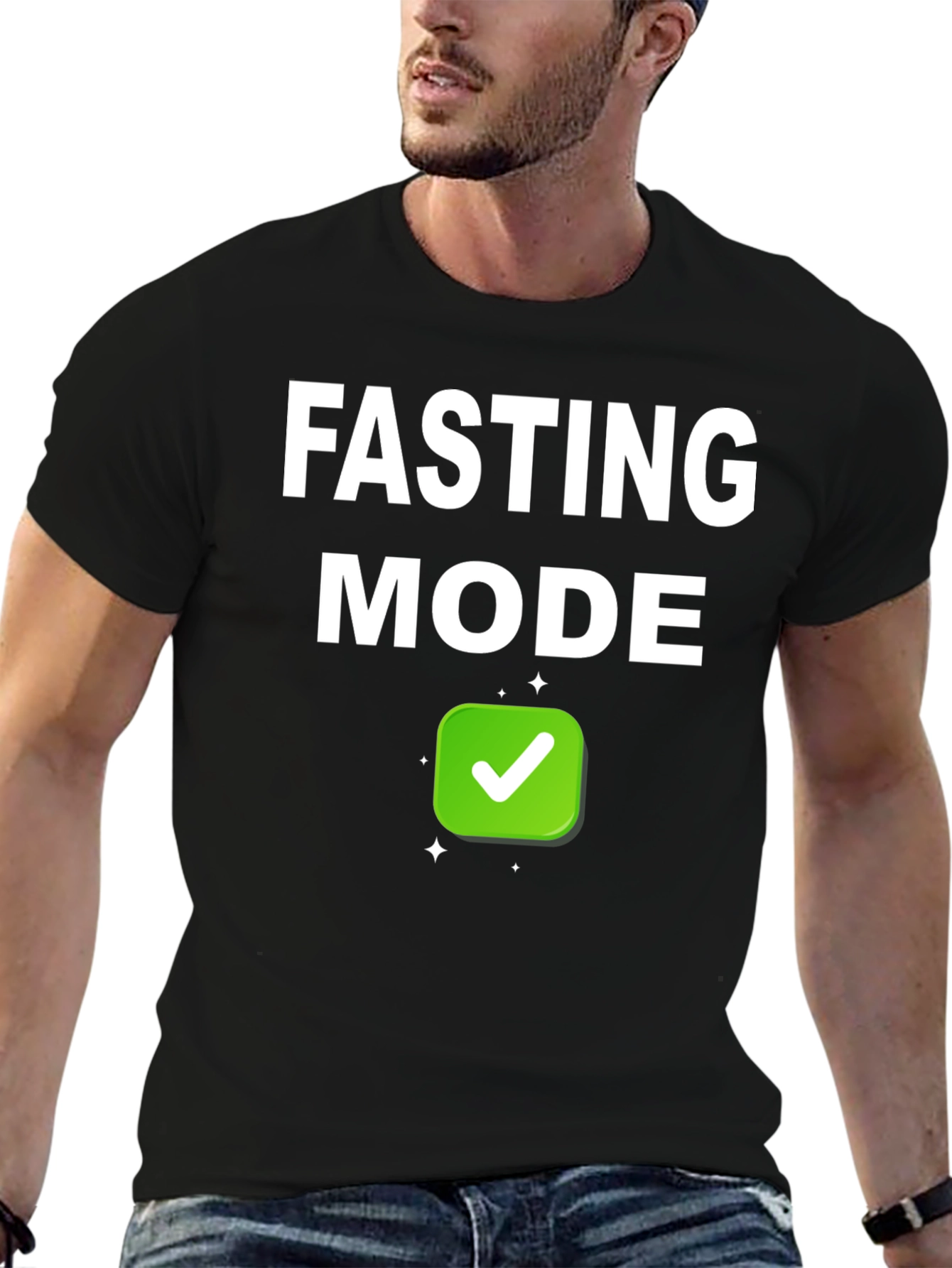 Fasting Mode Black T-Shirt