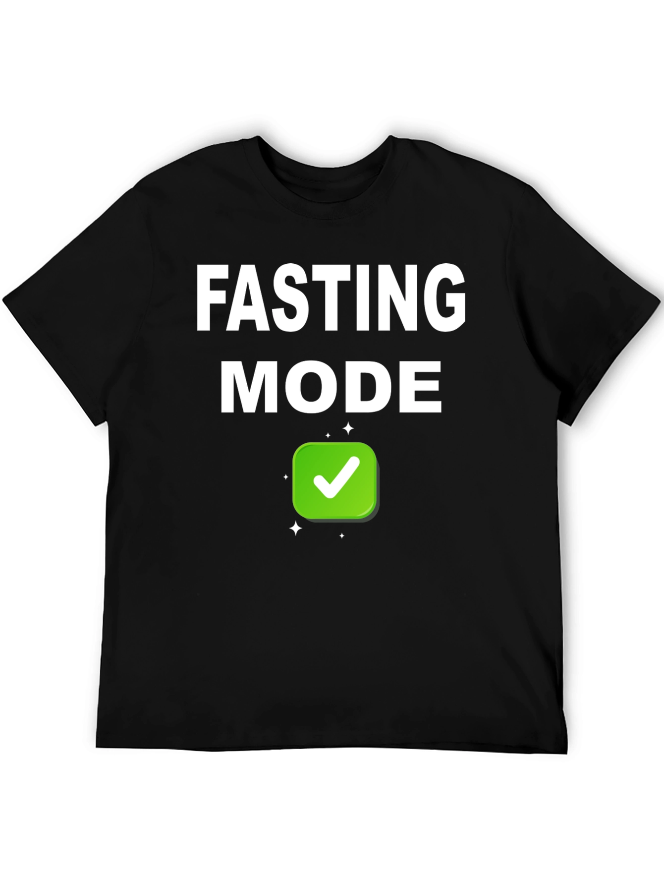 Fasting Mode Black T-Shirt