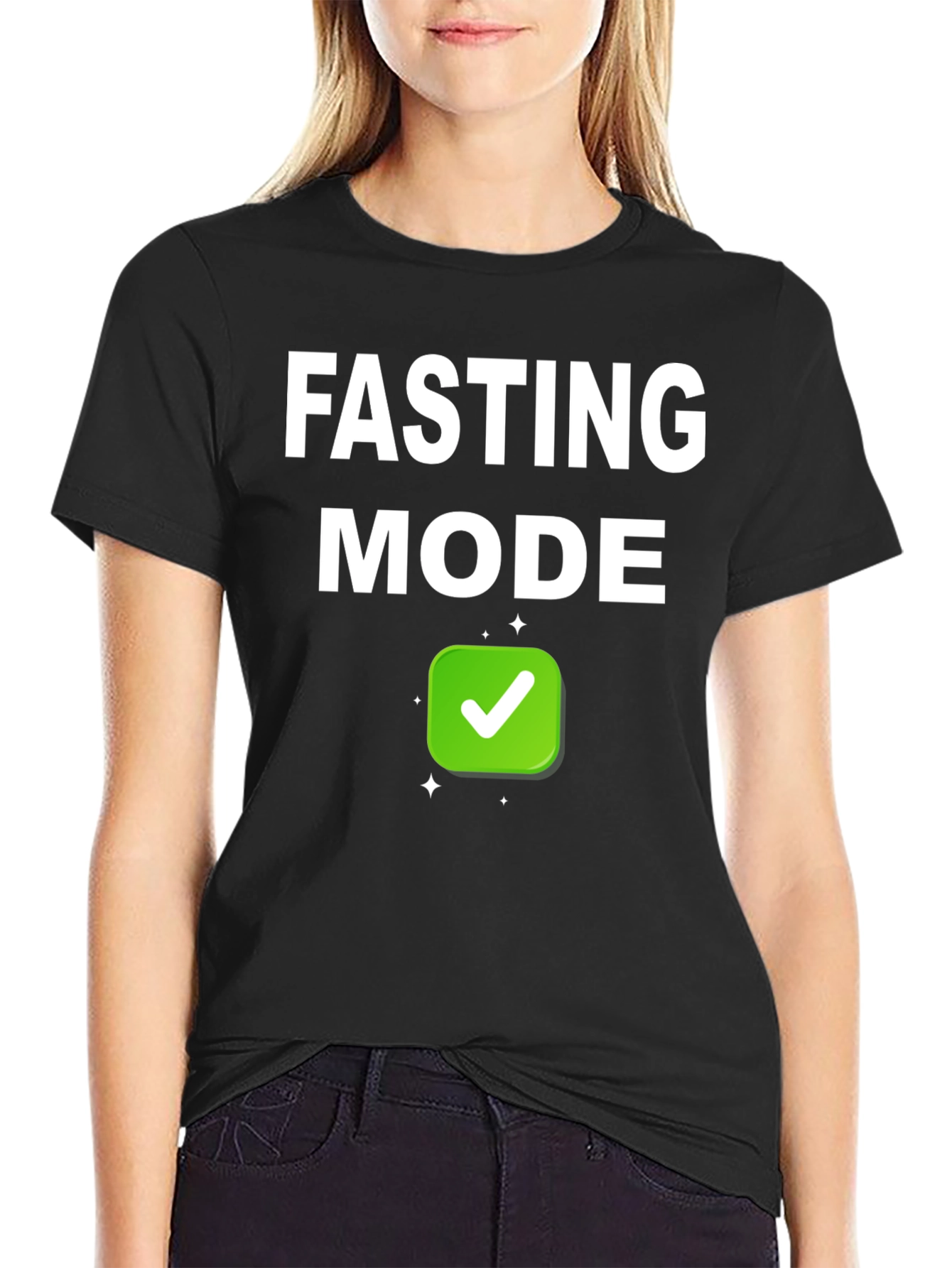Fasting Mode Black T-Shirt