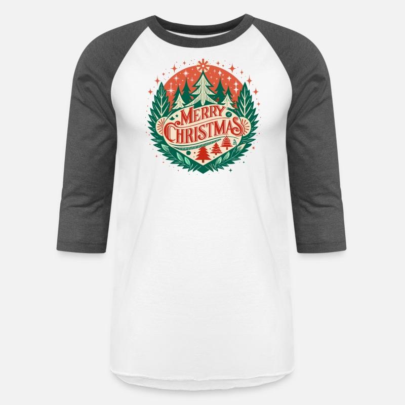 Green and Red Forest Pine - Merry Christmas