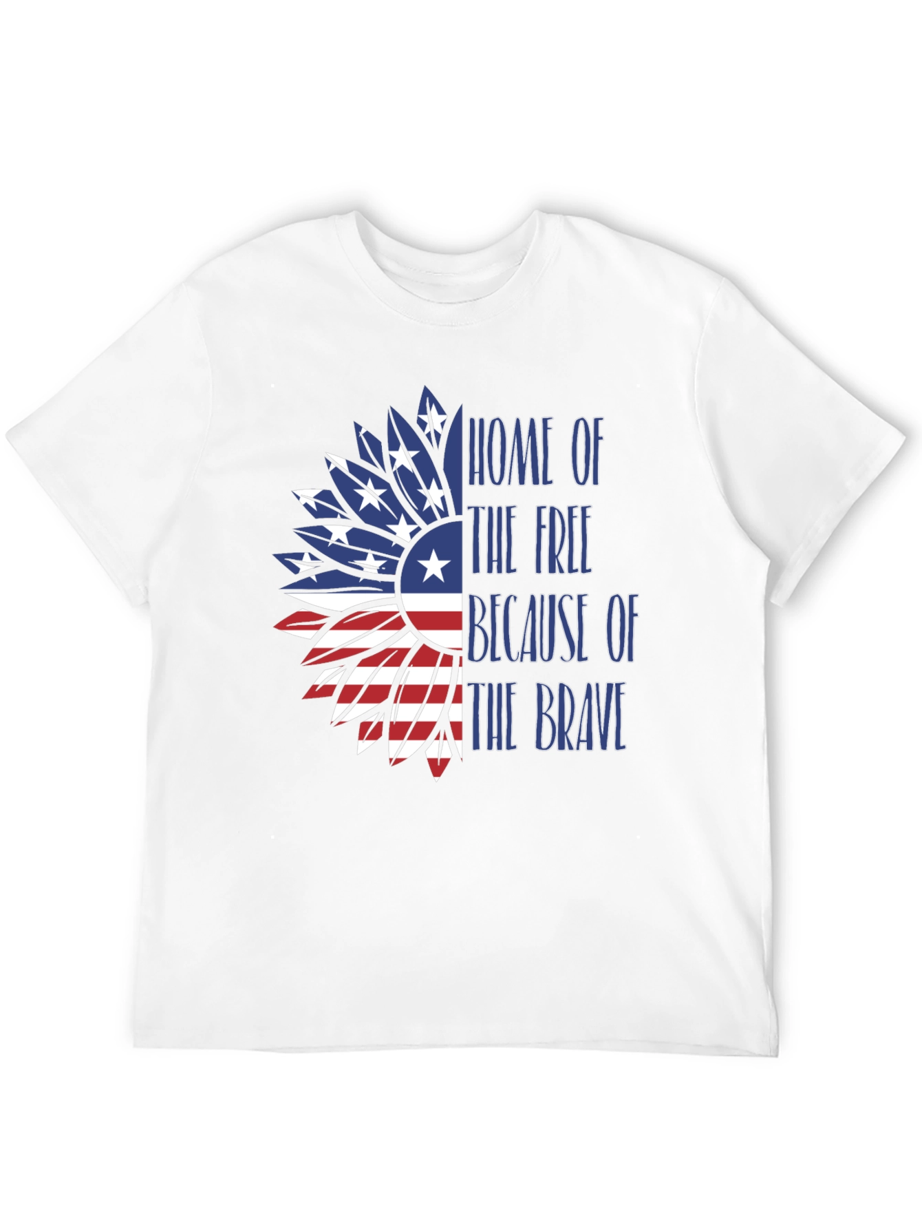 Patriotic Sunflower USA Flag T-Shirt