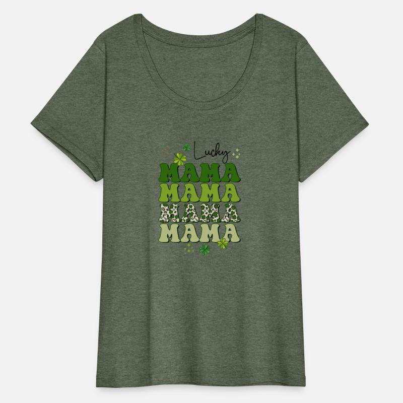 Groovy Lucky Mama St Pattys Mom Retro Groovy