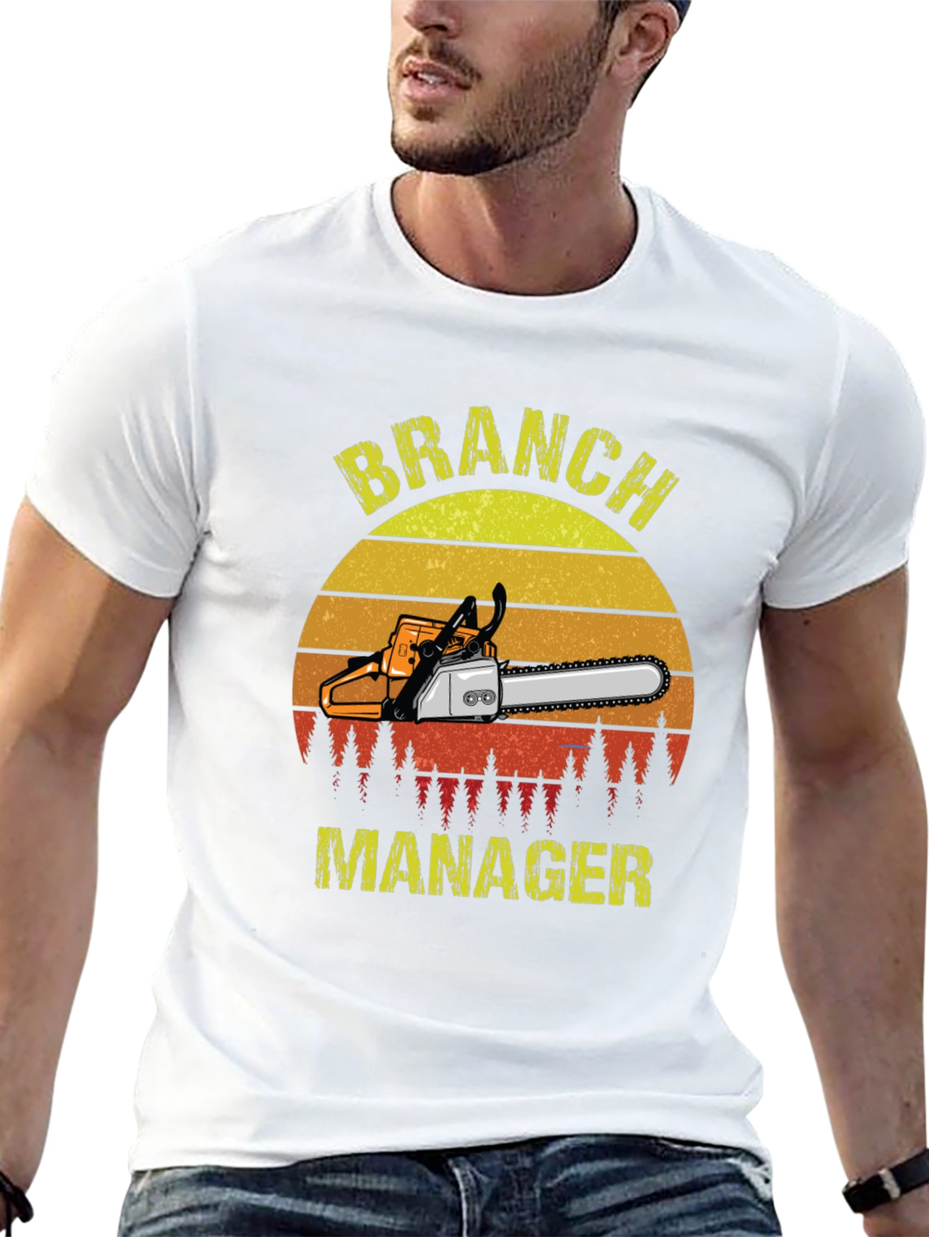 Branch Manager Chainsaw Graphic T-Shirt