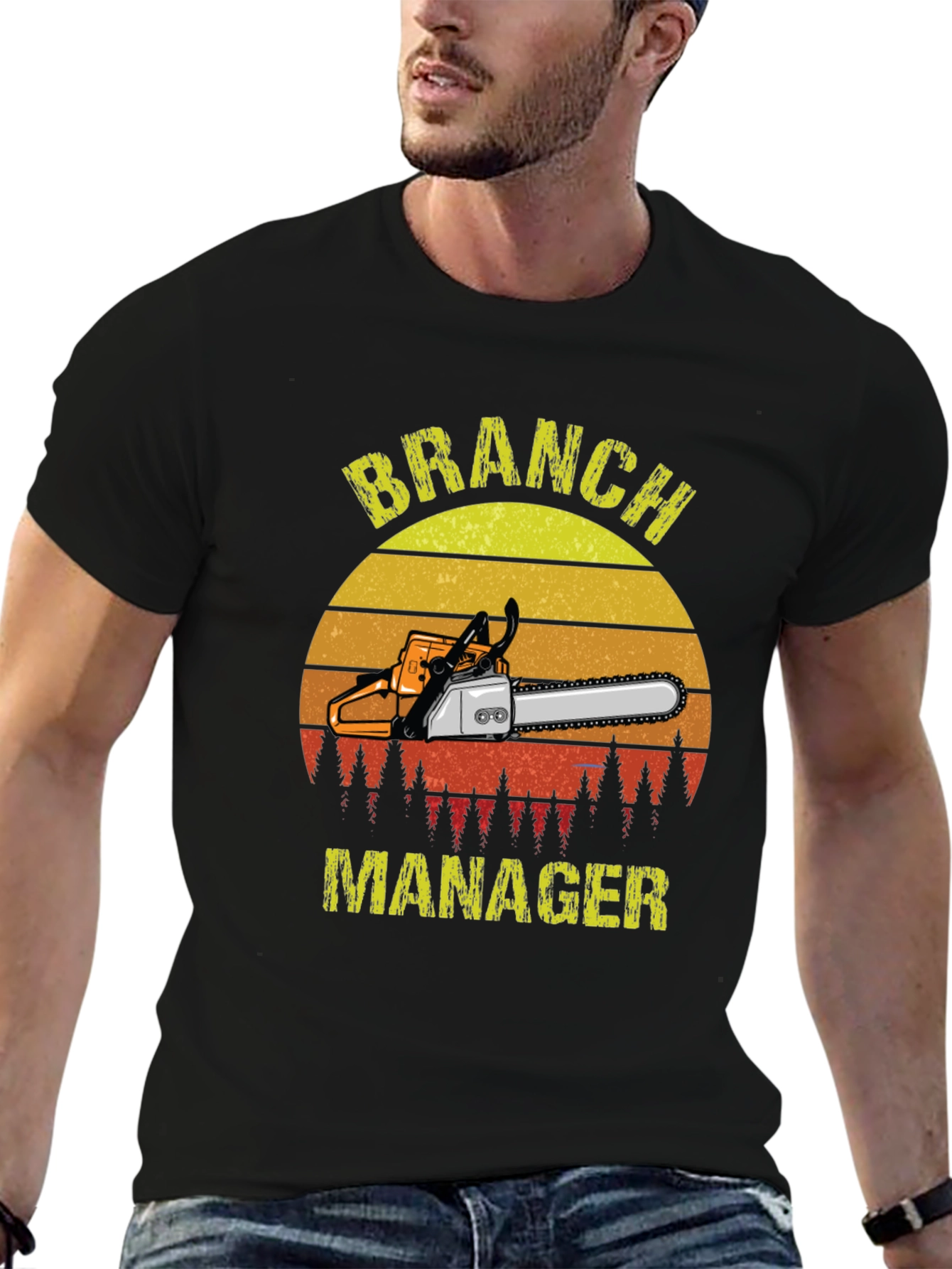 Branch Manager Chainsaw Graphic T-Shirt