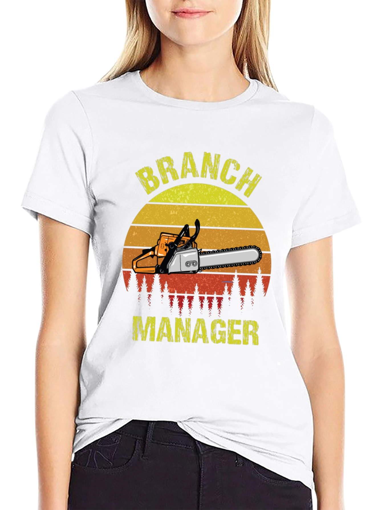 Branch Manager Chainsaw Graphic T-Shirt