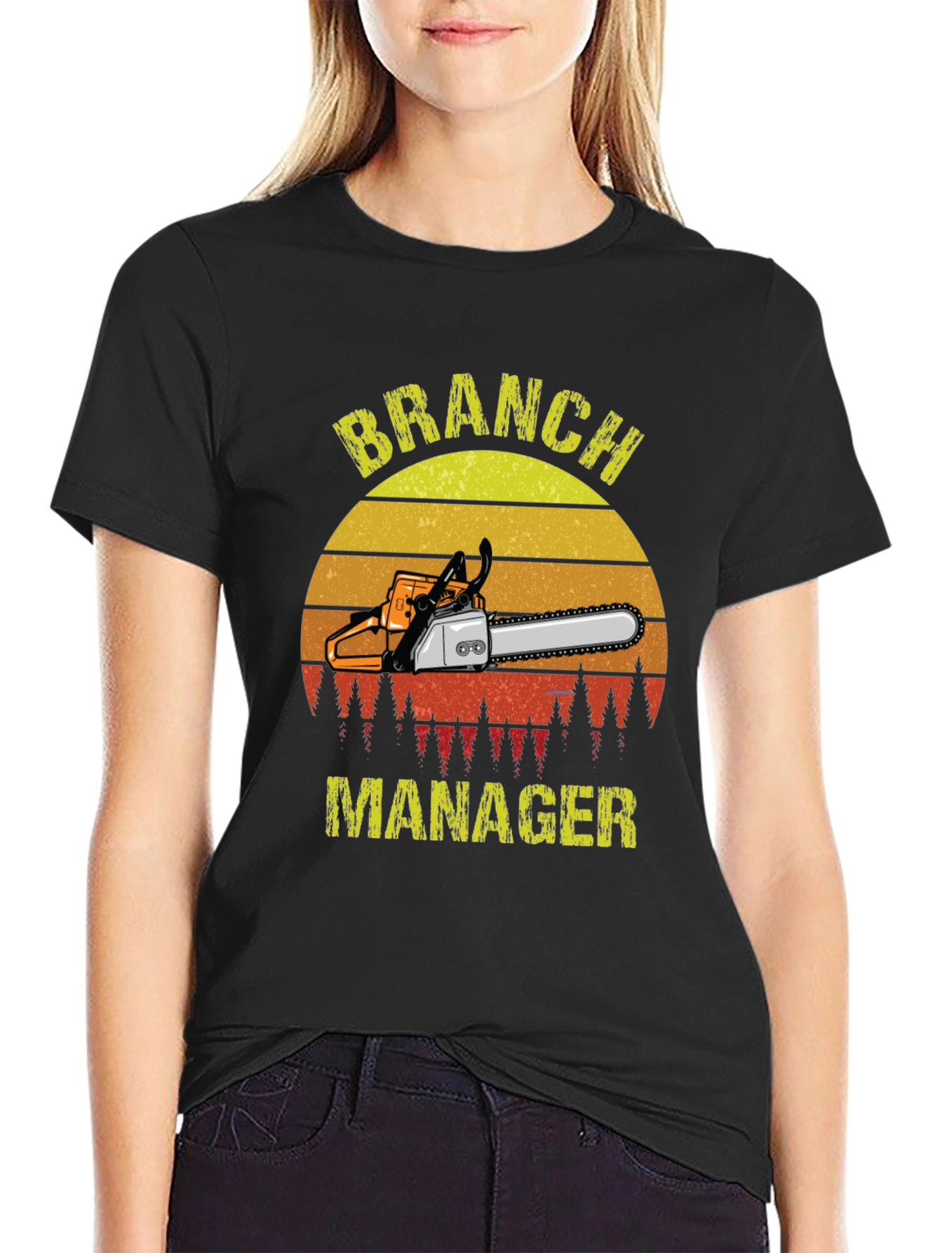 Branch Manager Chainsaw Graphic T-Shirt