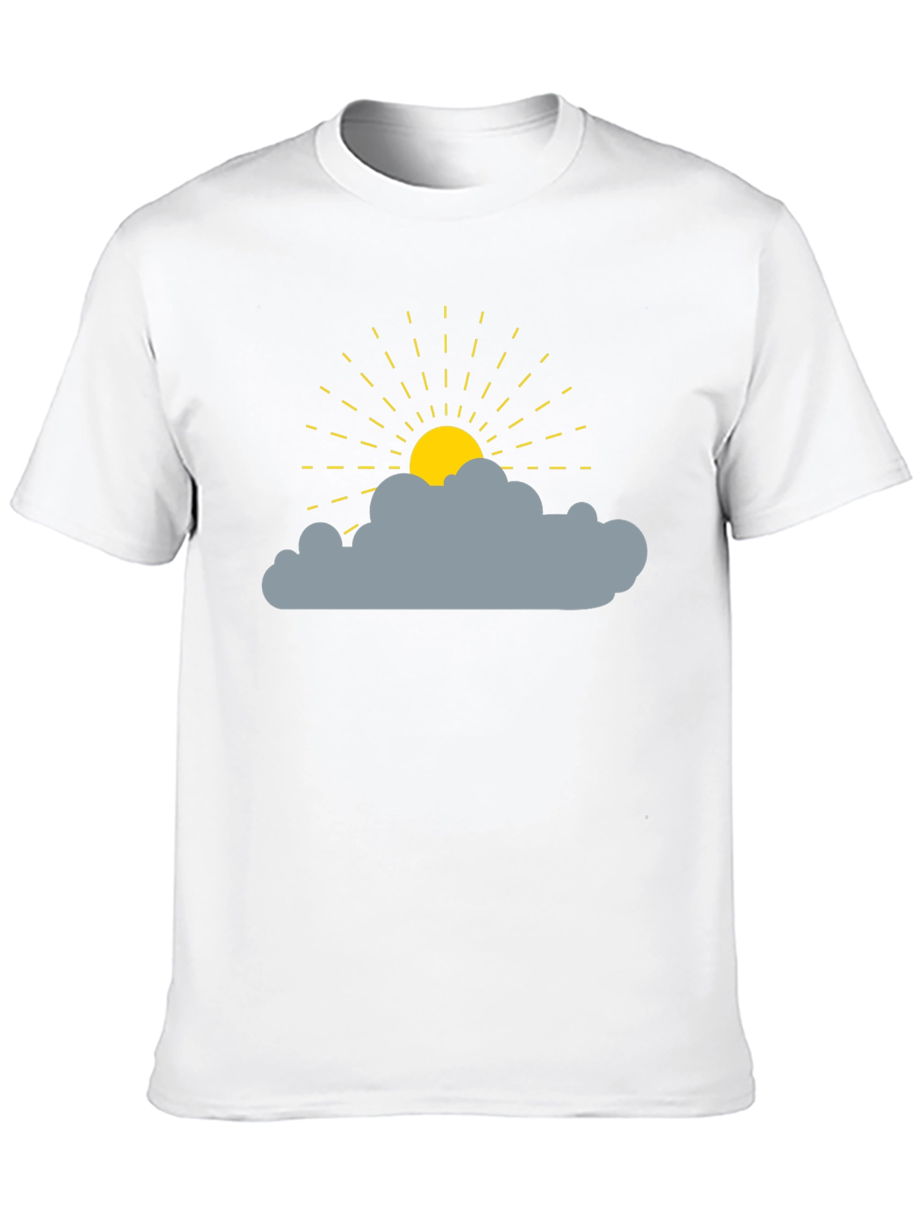 Sunny Day Cloud Graphic Tee - Black
