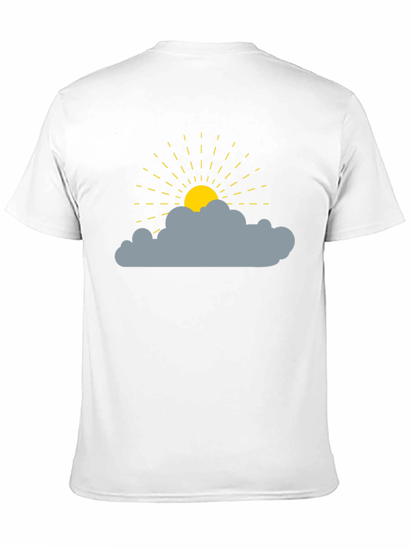 Sunny Day Cloud Graphic Tee - Black