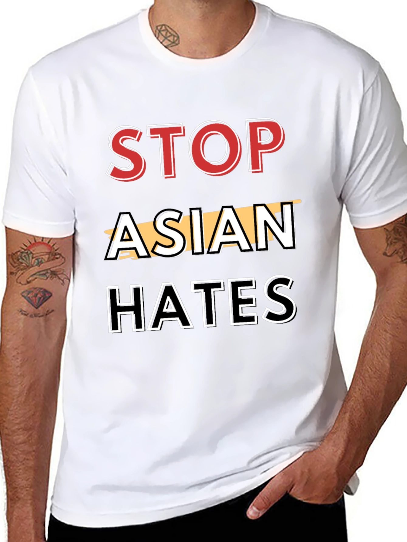 Stop Asian Hate T-Shirt Black