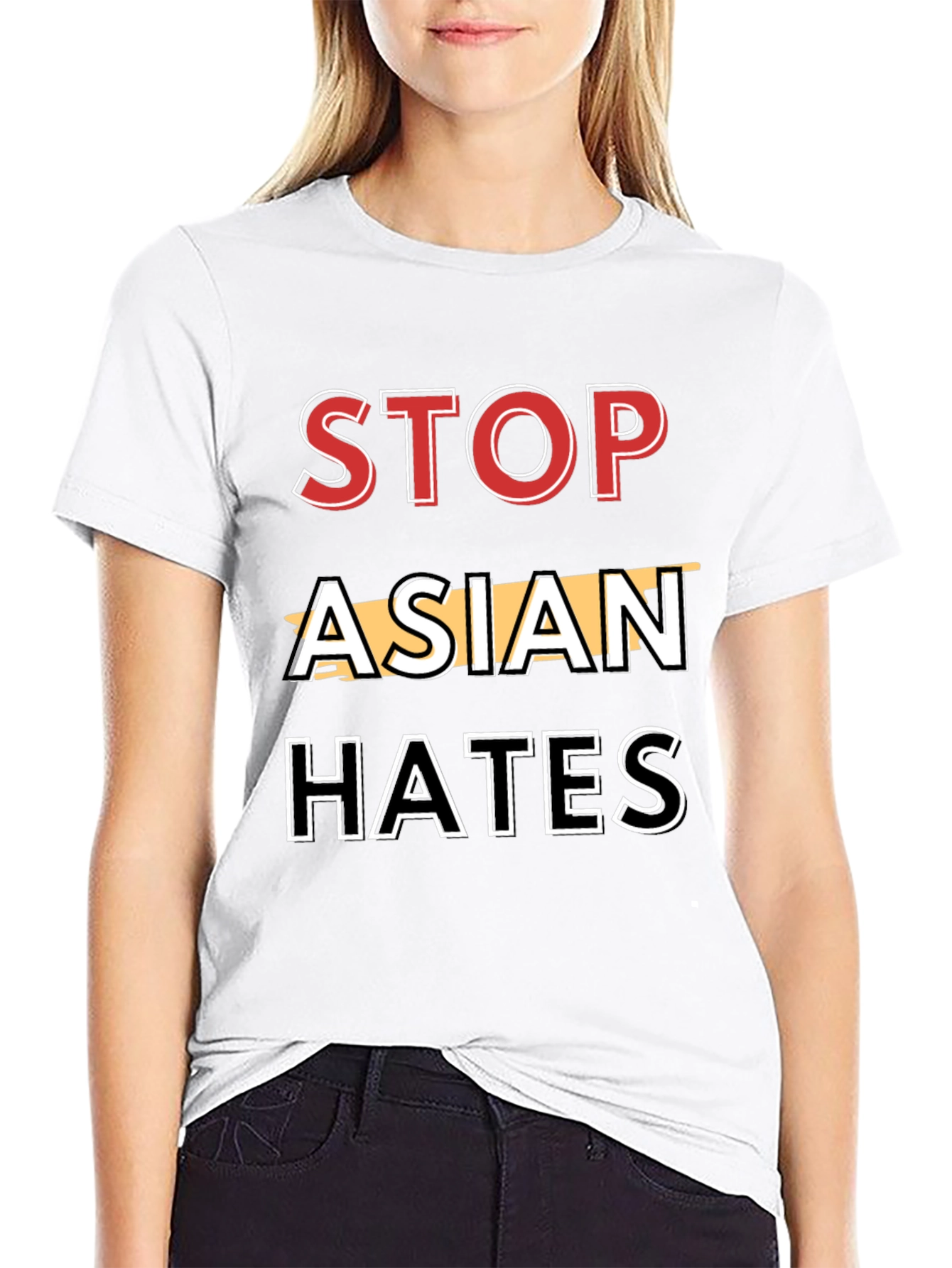 Stop Asian Hate T-Shirt Black