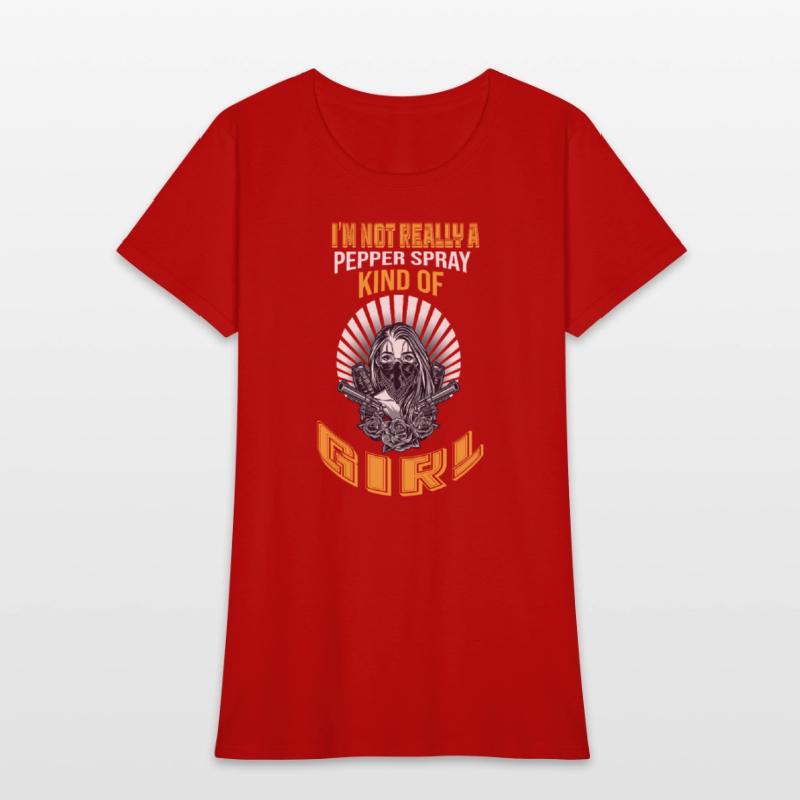 Gun Owner Girl tee Pepper Spray 2nd Amendment