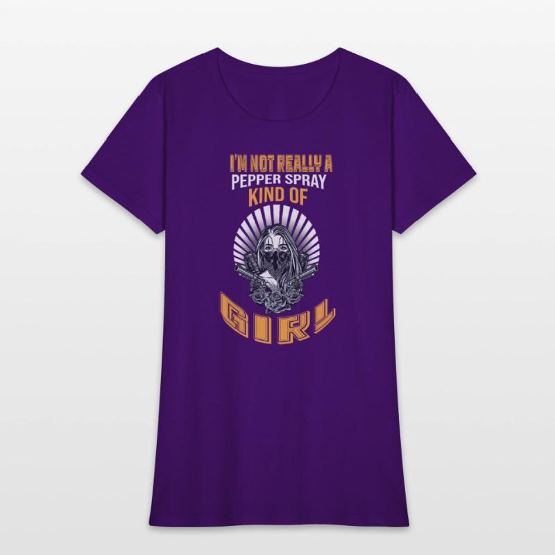 Gun Owner Girl tee Pepper Spray 2nd Amendment