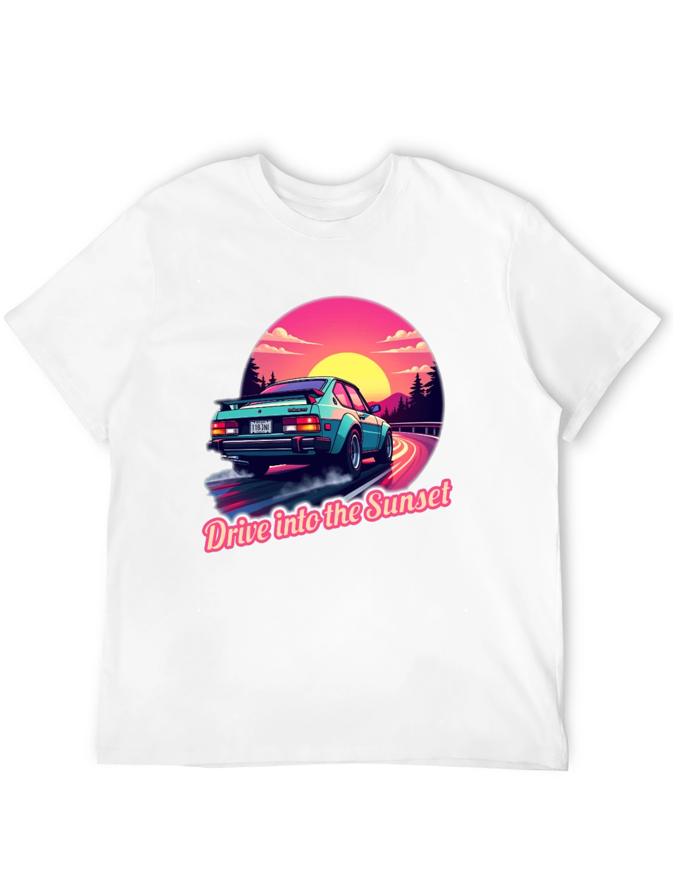 Retro Car Sunset Drive T-Shirt
