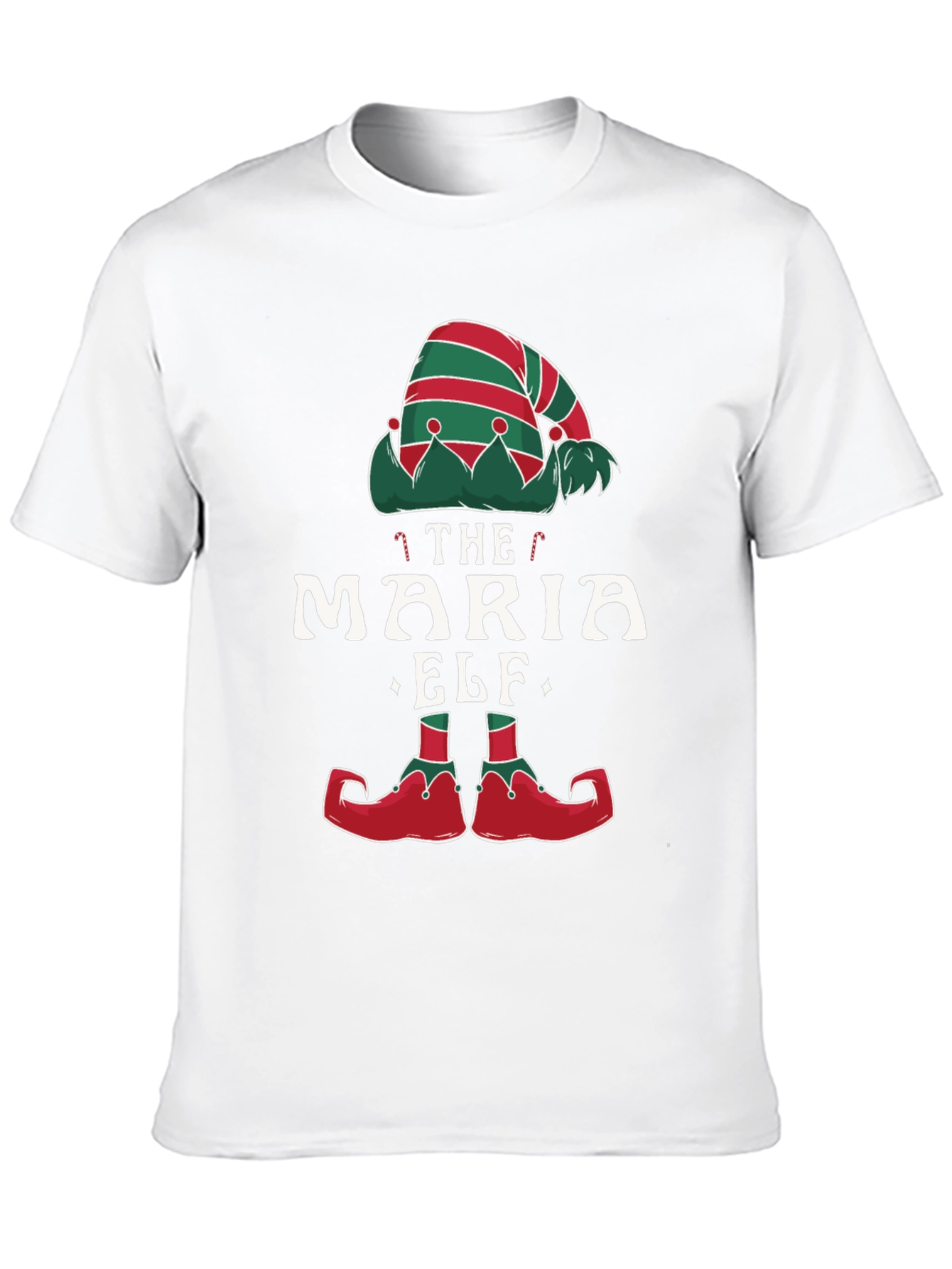 Maria Elf Christmas T-Shirt - Holiday Family Matching Tee