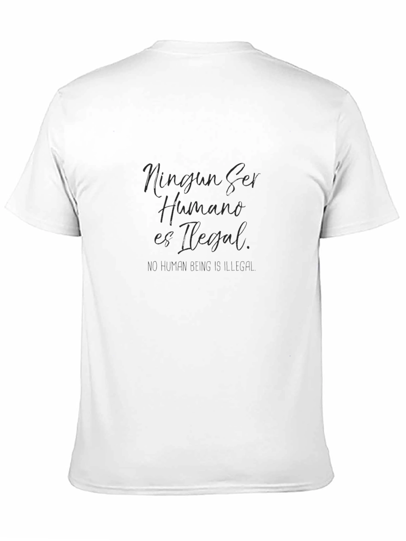 Statement Black T-Shirt: Human Rights Message