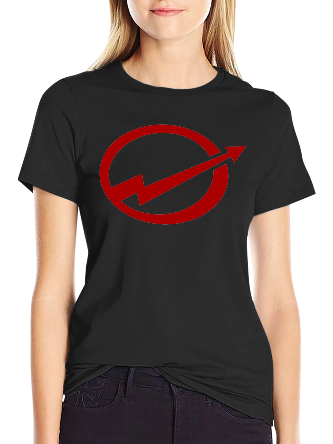Red Arrow Graphic Black T-Shirt