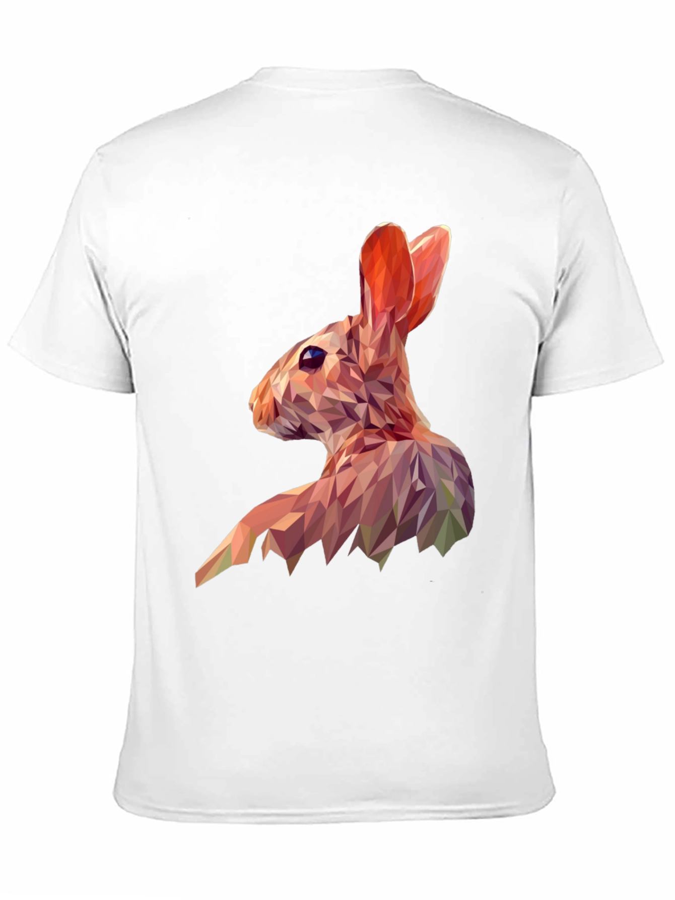 Geometric Rabbit Graphic Tee - Modern Animal Print