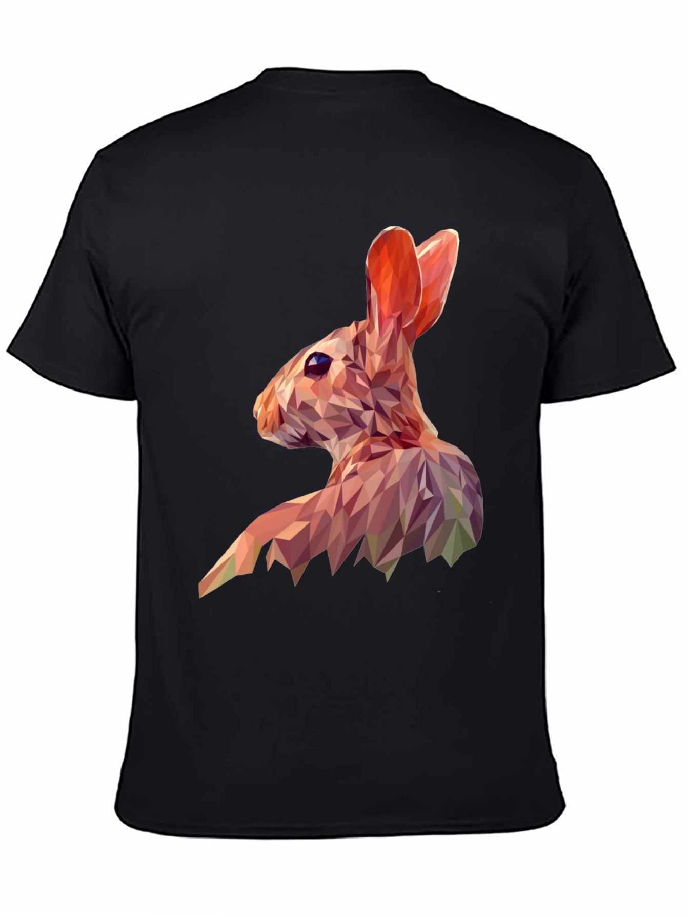 Geometric Rabbit Graphic Tee - Modern Animal Print